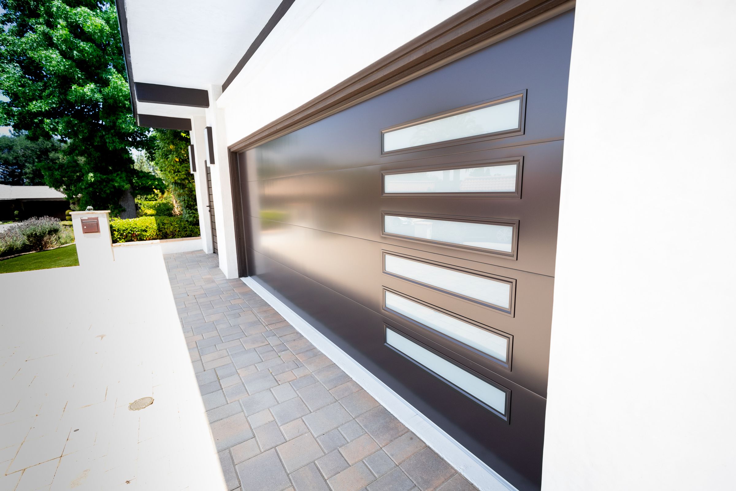 Smooth Flush Panel- White Laminate Glass