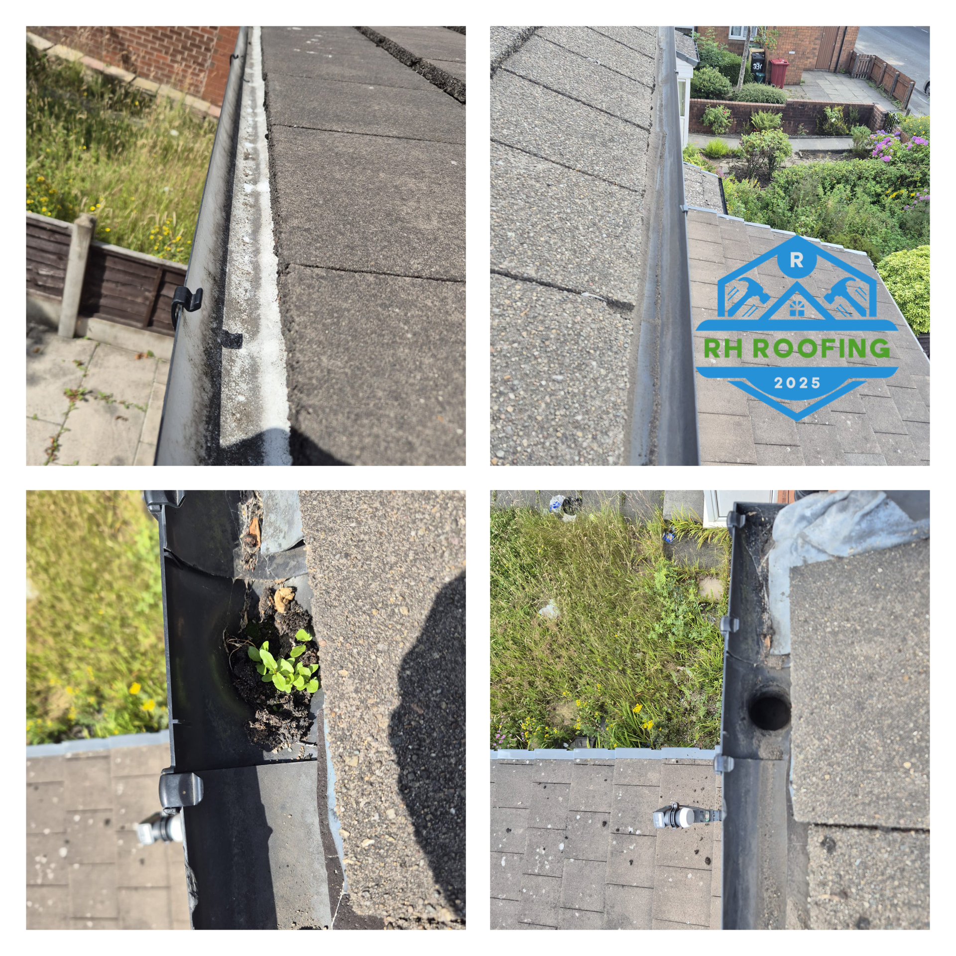 Gutter cleaning,Down-spouts unblockink
