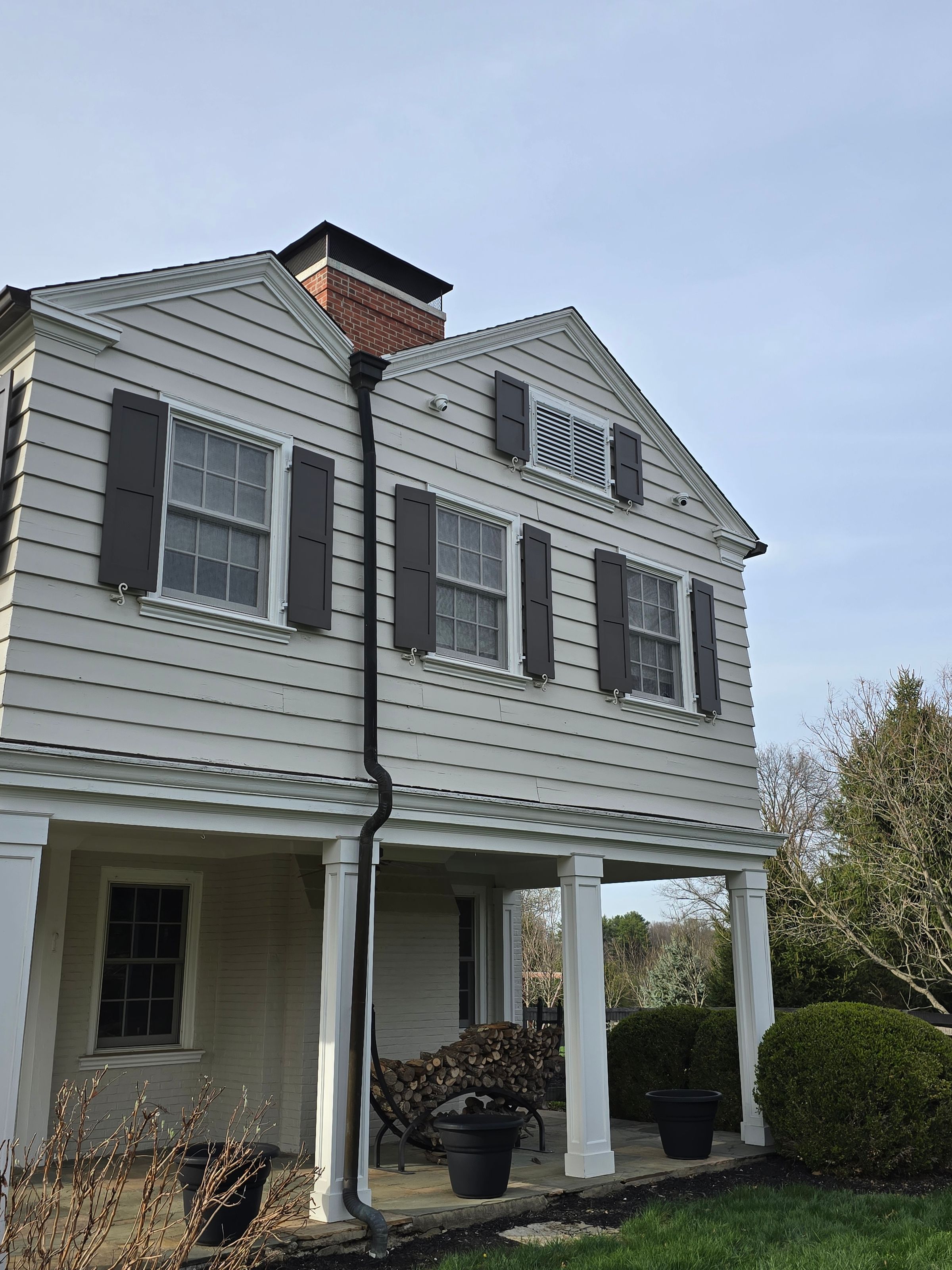 New solid wood shutters