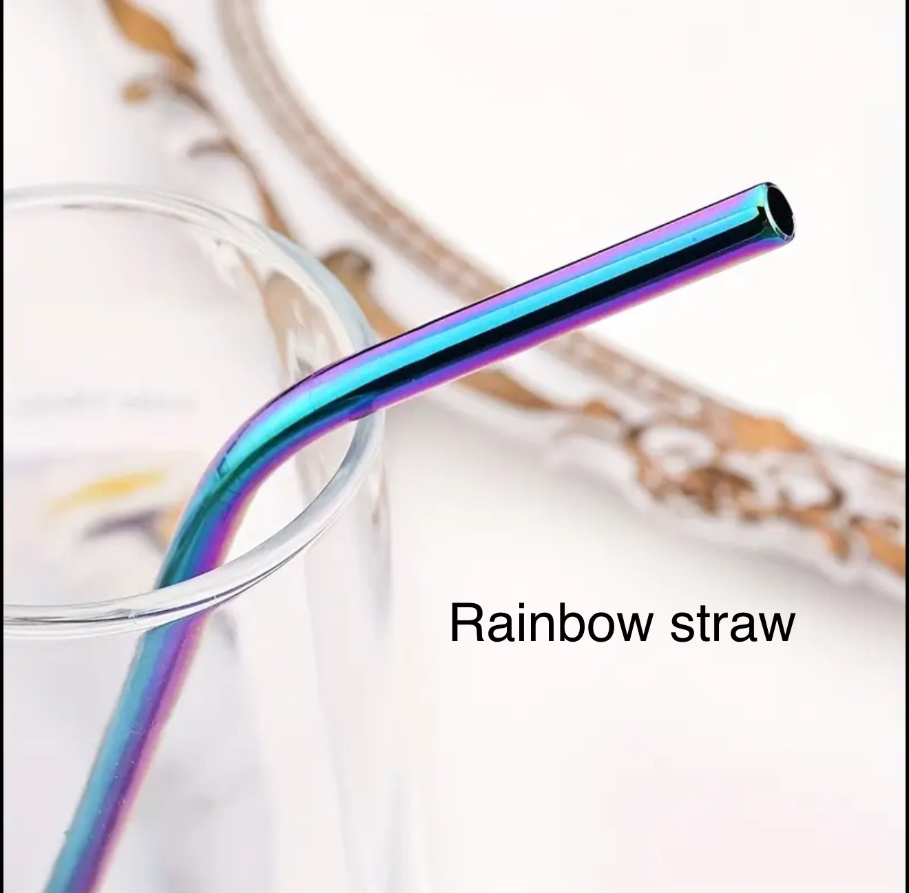 Curve straw rainbow 