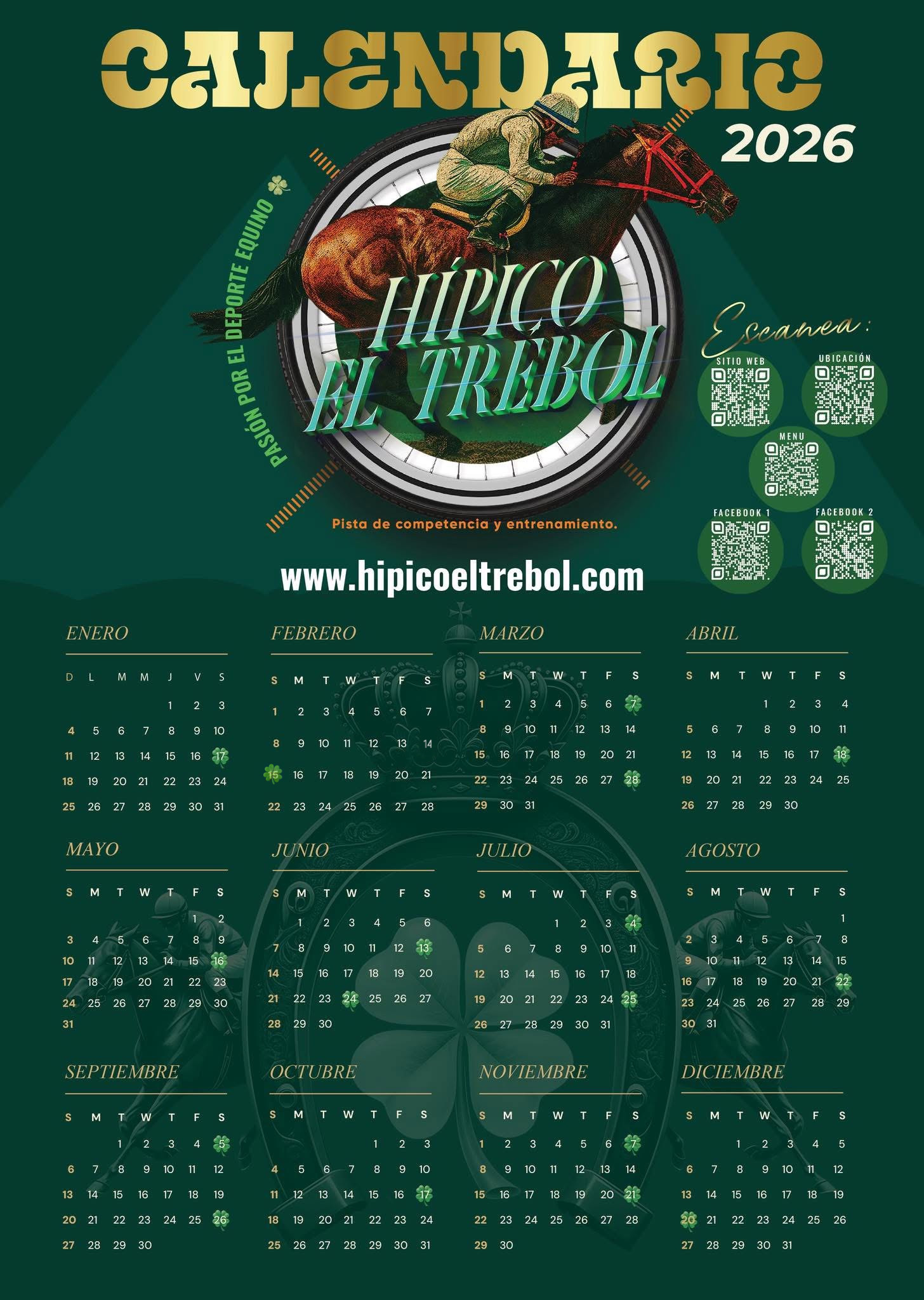 💎🍀🥁 FECHAS DE EVENTOS 2026📸📍🍀