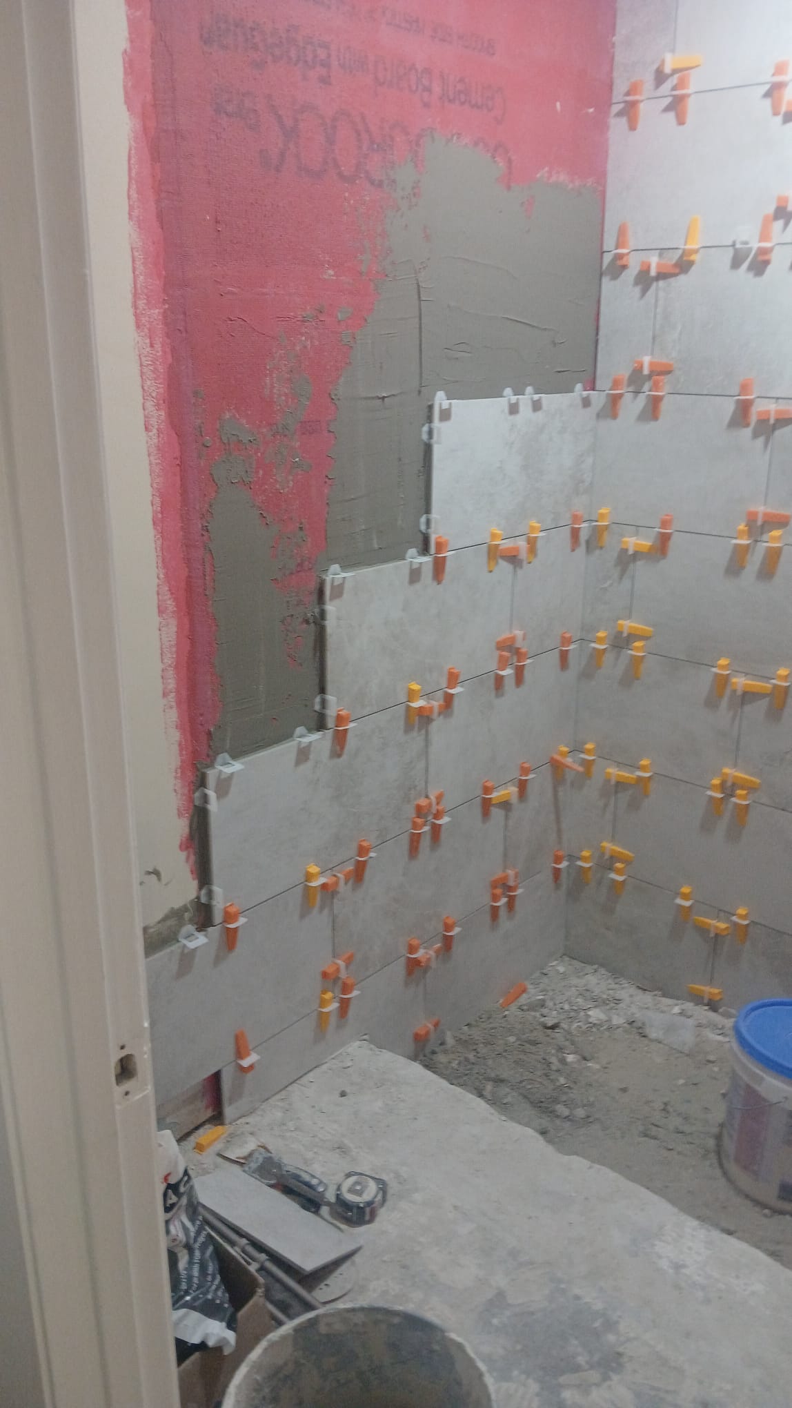 Remodeling shower