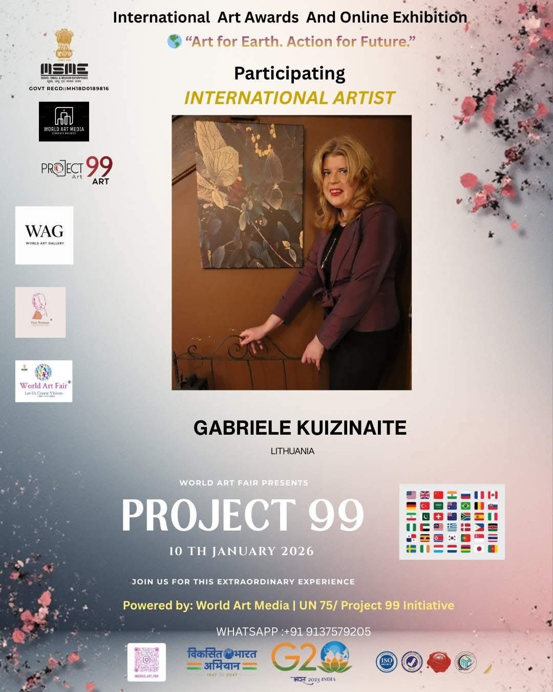 Poster from the exhibition Contrasts Vilnius 