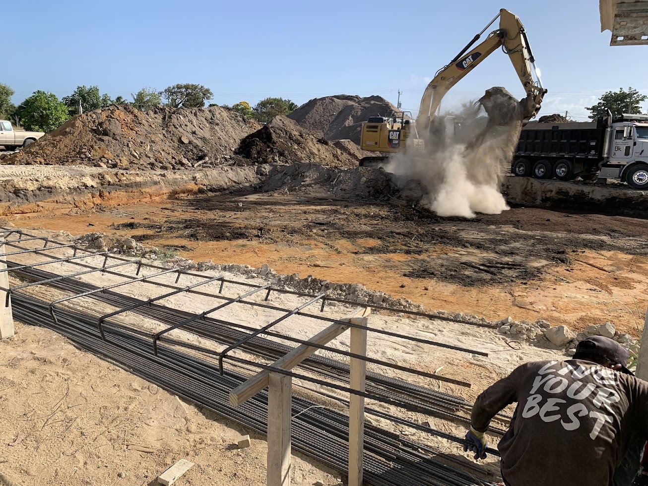Current project of a bungalow fourplex at Jaguar Reef Village in Hopkins