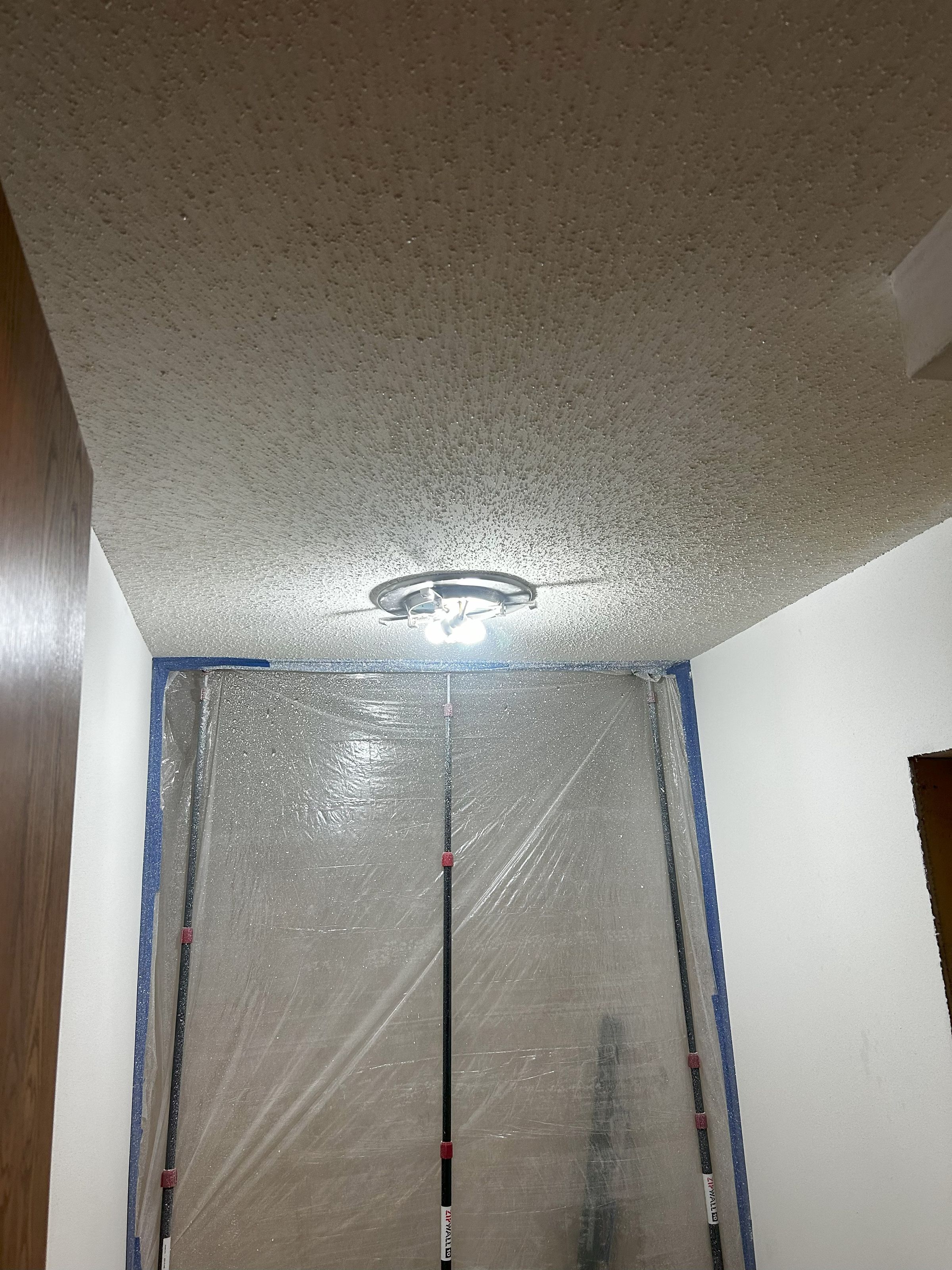 Entire popcorn ceiling texture