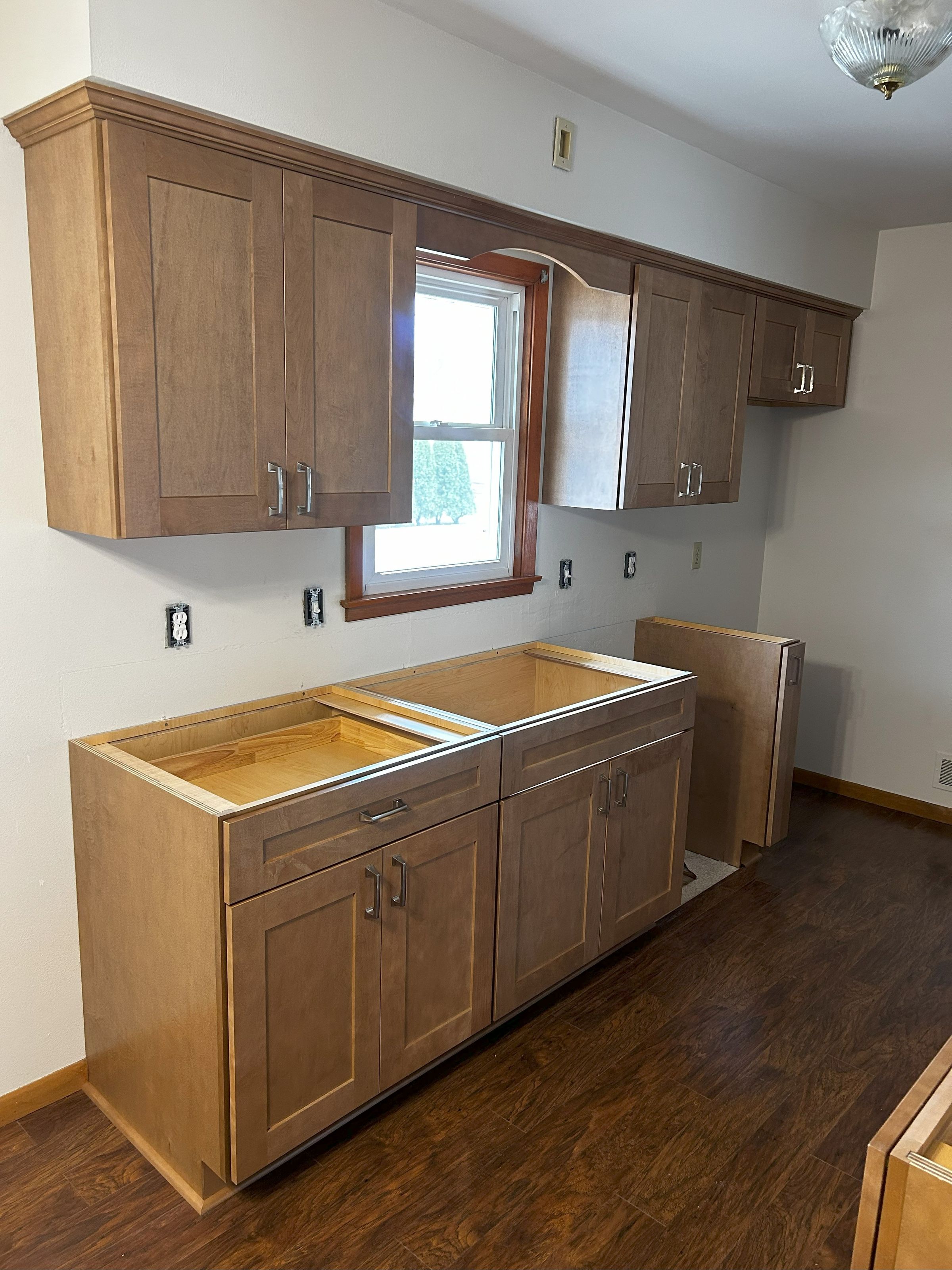 Kitchen cabinet installation 