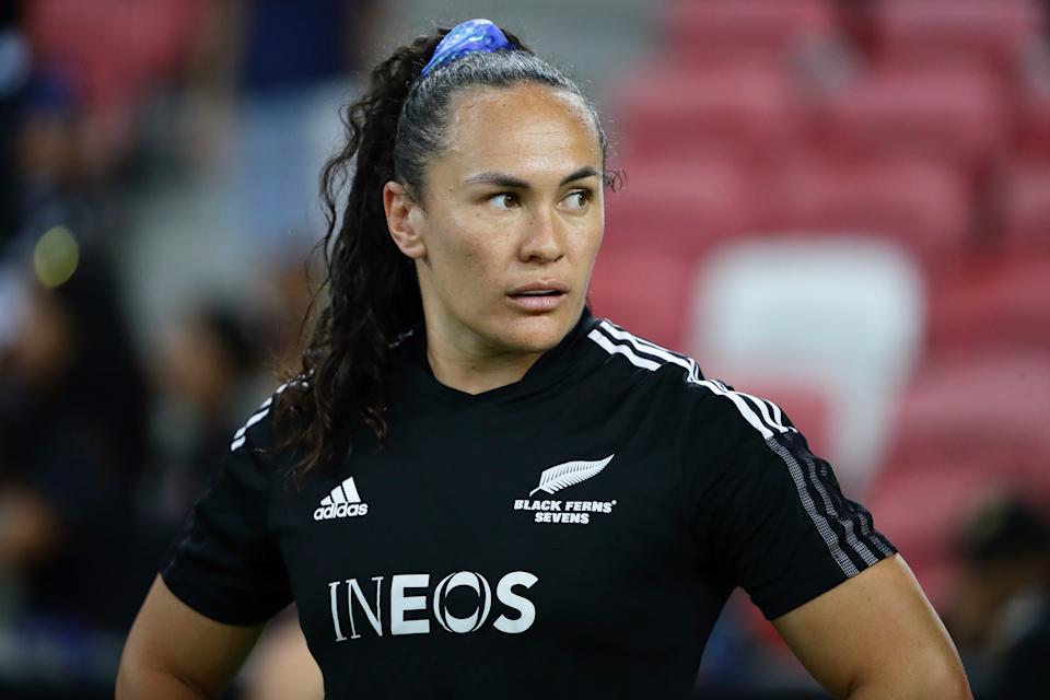Portia Woodman-Wickliffe was a member of the New Zealand women's national rugby sevens team and New Zealand women's national rugby union team.