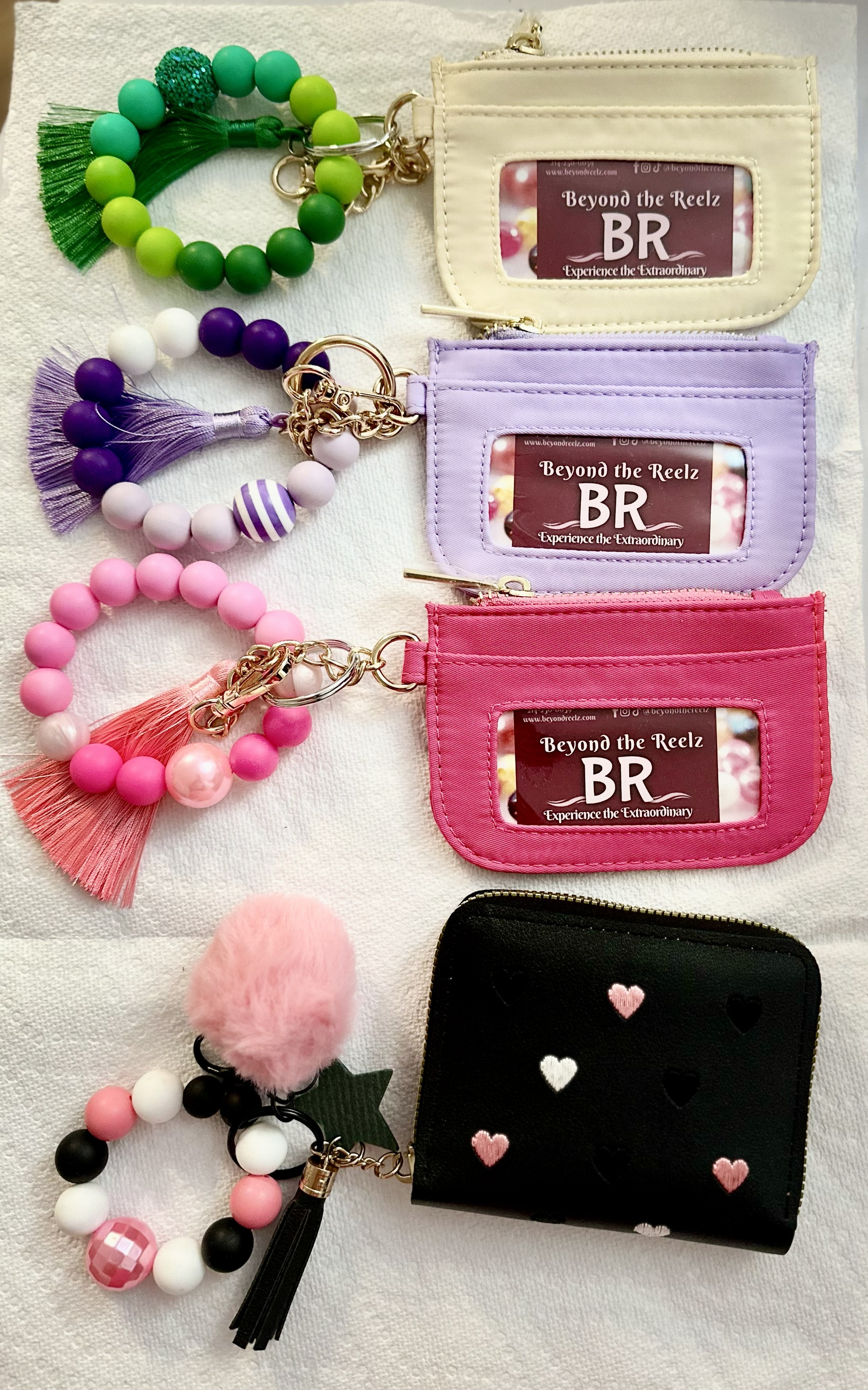 Beaded Keychain with Tassel