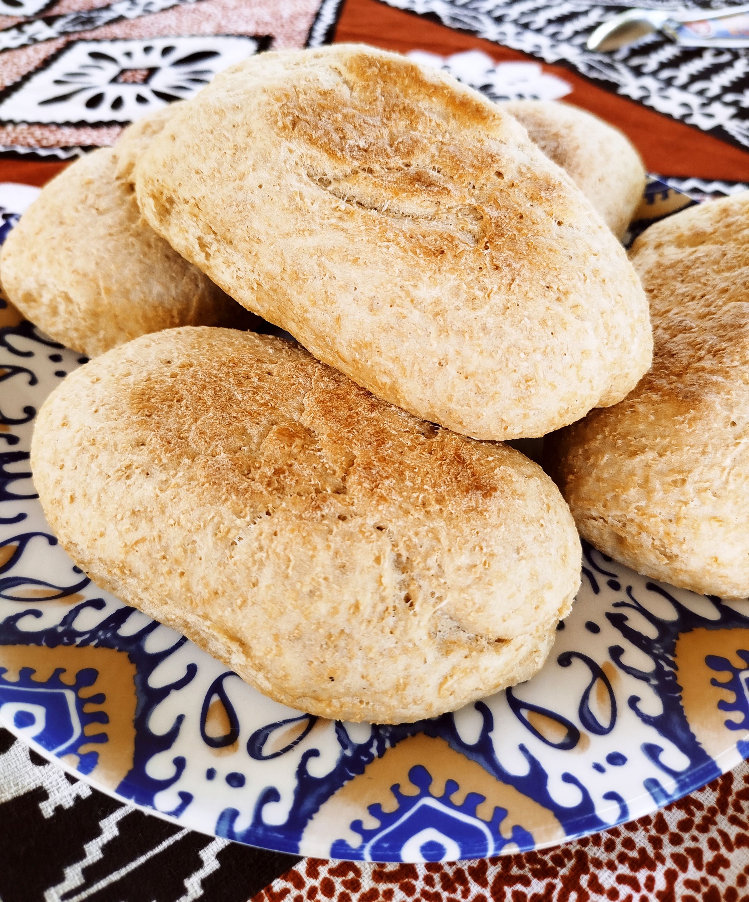Breakfast is usually a mix of Fiji and the world — like our warm wholemeal rolls.