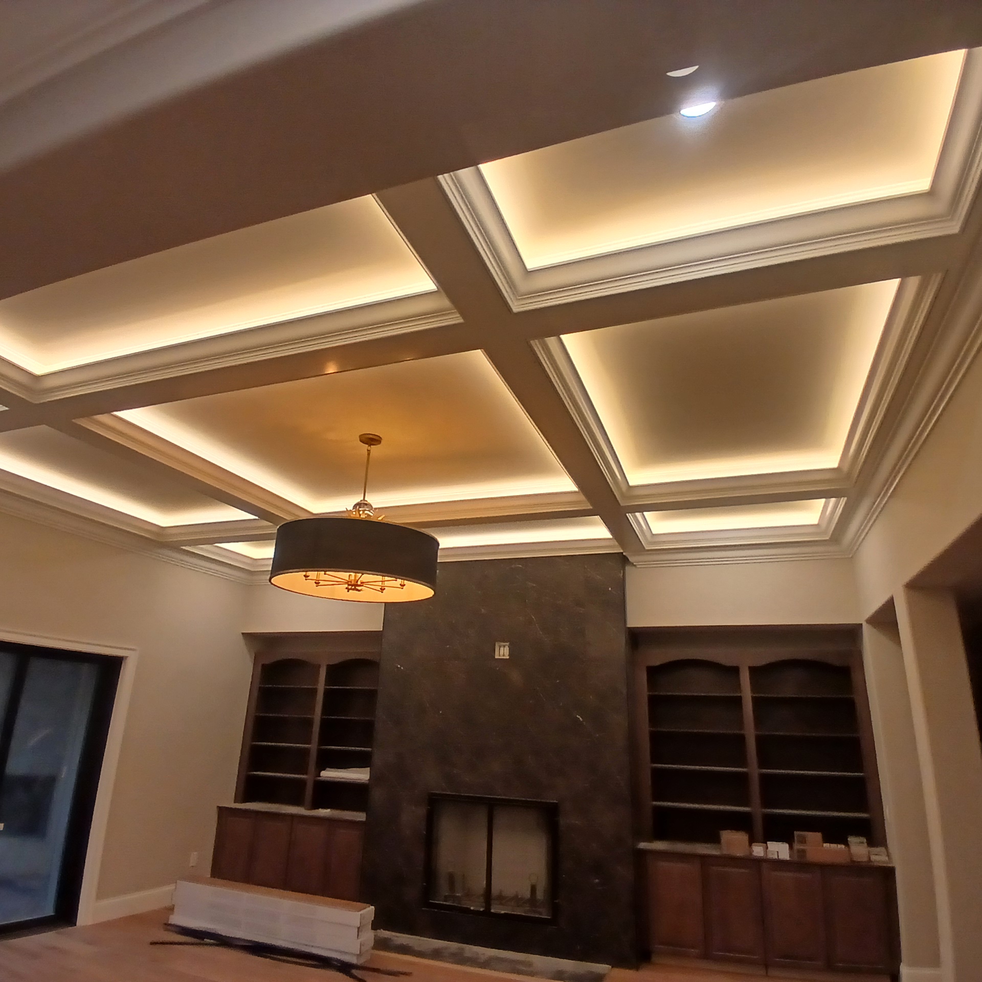 coffered beams