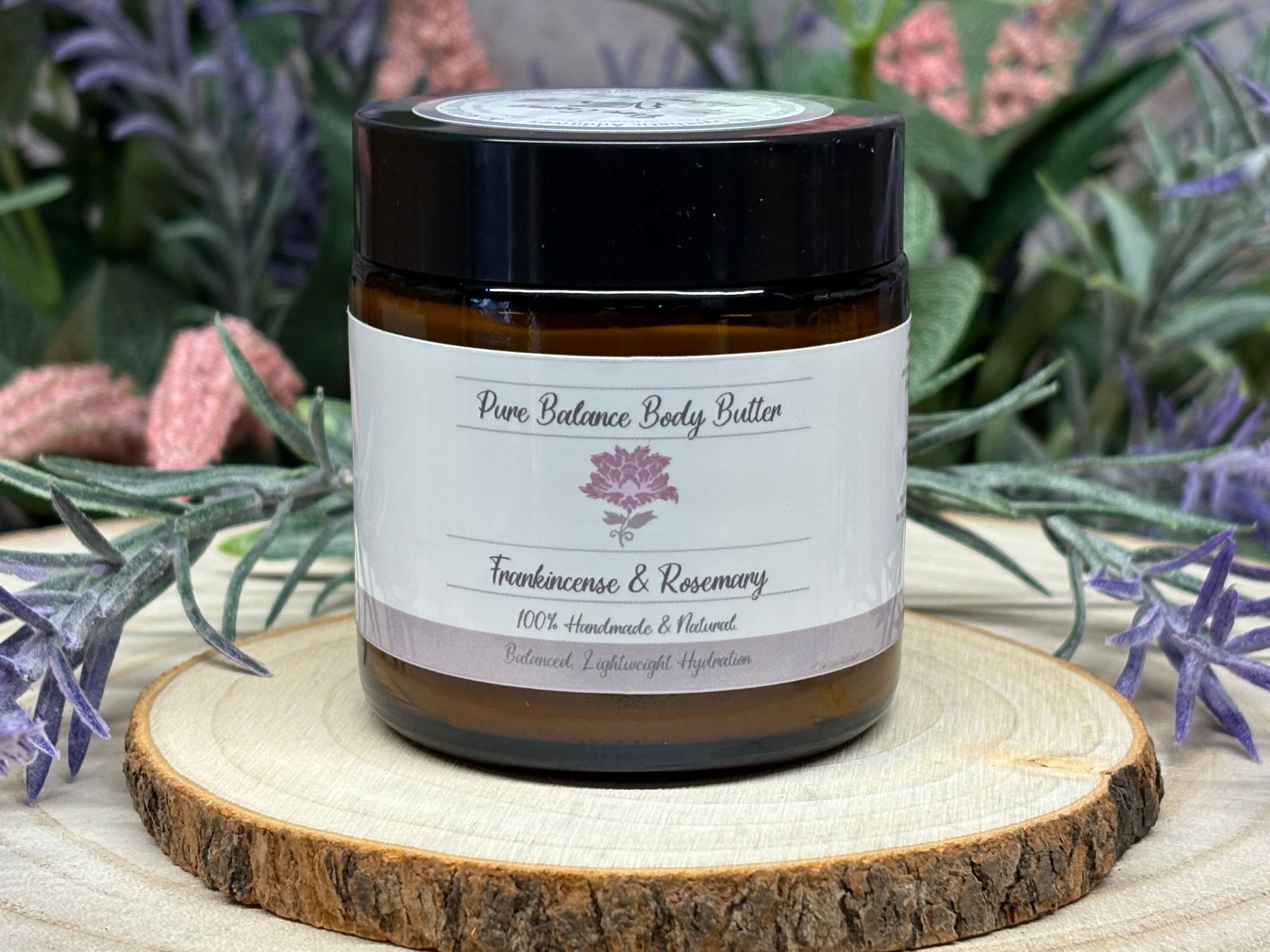Restore balance and gentle comfort to your skin with Pure Balance Body Butter—a lightweight yet deeply replenishing formula suited for everyday clarity and hydration. Grass-fed tallow, calendula-infused jojoba, and shea butter moisturize and soften skin on arms, legs, elbows, and anywhere prone to dryness. Olive oil infused with rosemary, argan, castor, and squalane offer vital nutrients, antioxidants, and restorative support for stressed or sensitive bodies. Arrowroot keeps the finish breathable and non-greasy, so your skin stays touchably fresh all day. Frankincense and rosemary impart subtle herbal, earthy notes, helping to calm minor irritation while vitamin E supports natural barrier recovery. Suitable for all skin types, Pure Balance Body Butter absorbs quickly and provides lasting results, maintaining smoothness even in rough or dry environments. Use after showers, workouts, or exposure to the elements for full-body clarity and comfort.