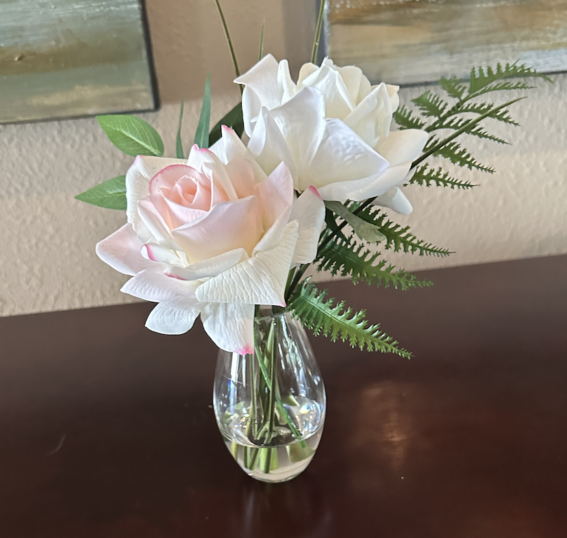 Roses in Bud Vase