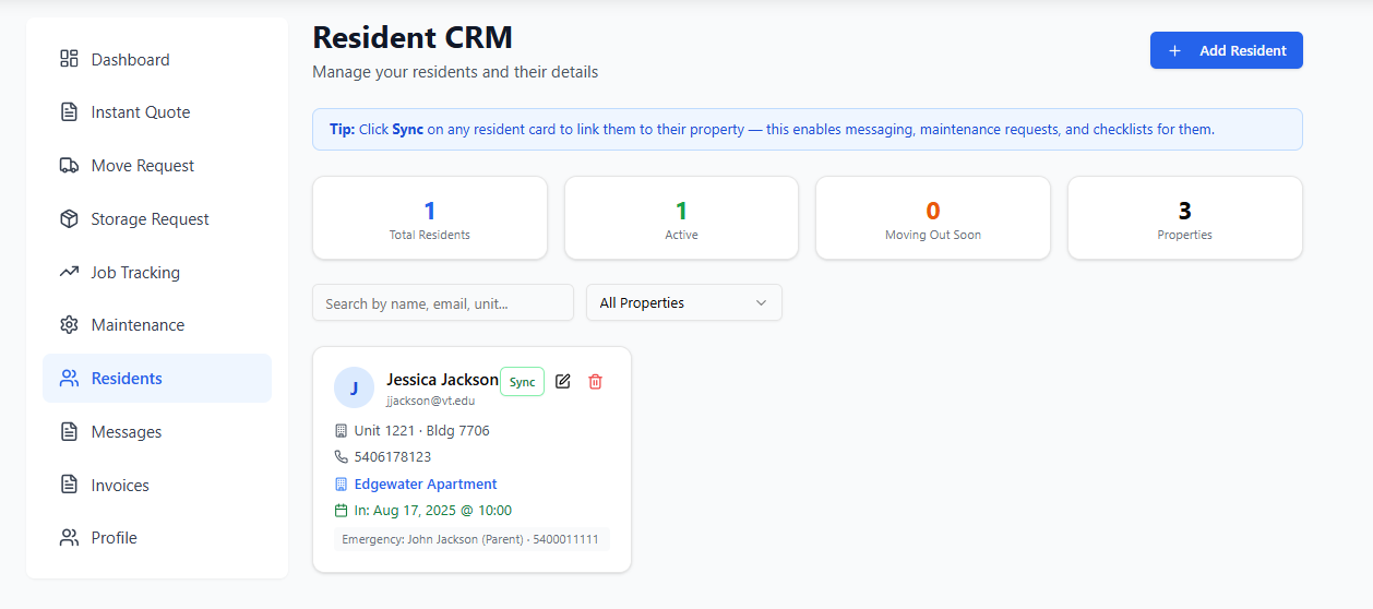 Resident CRM