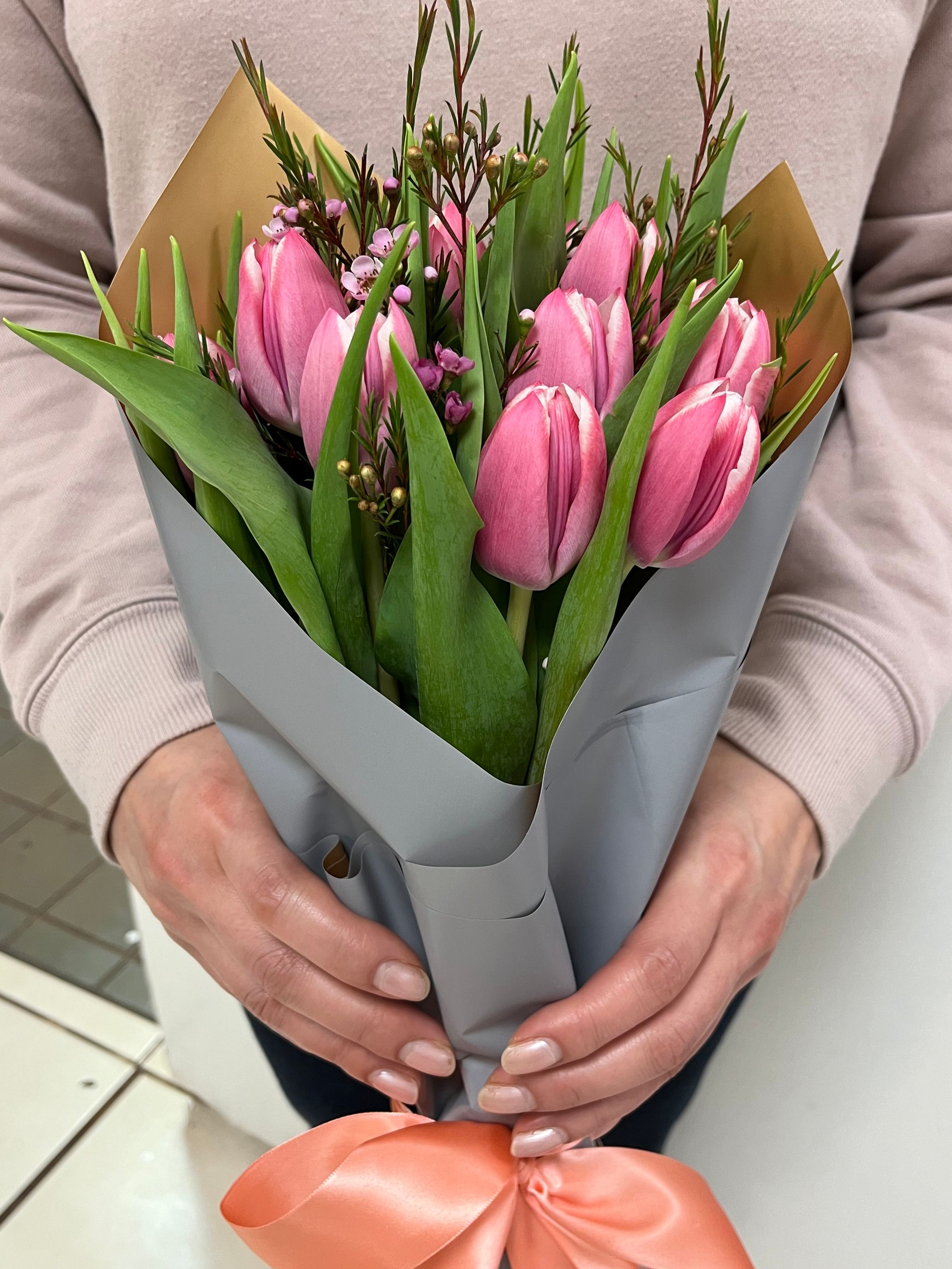 Tulips and Waxflowers