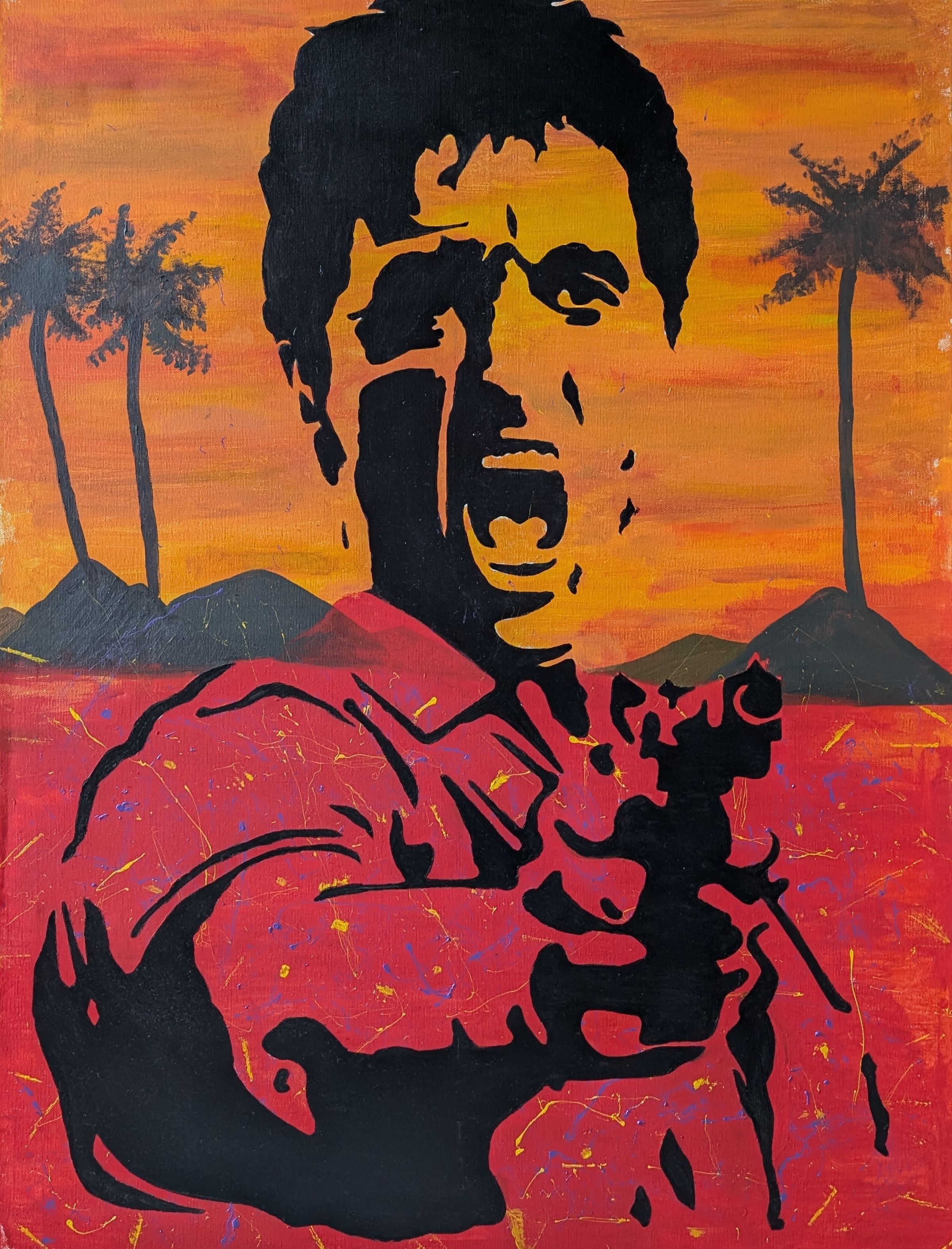 TONY MONTANA SCARFACE (YOU DEAD!) ORIGINAL PIECE 