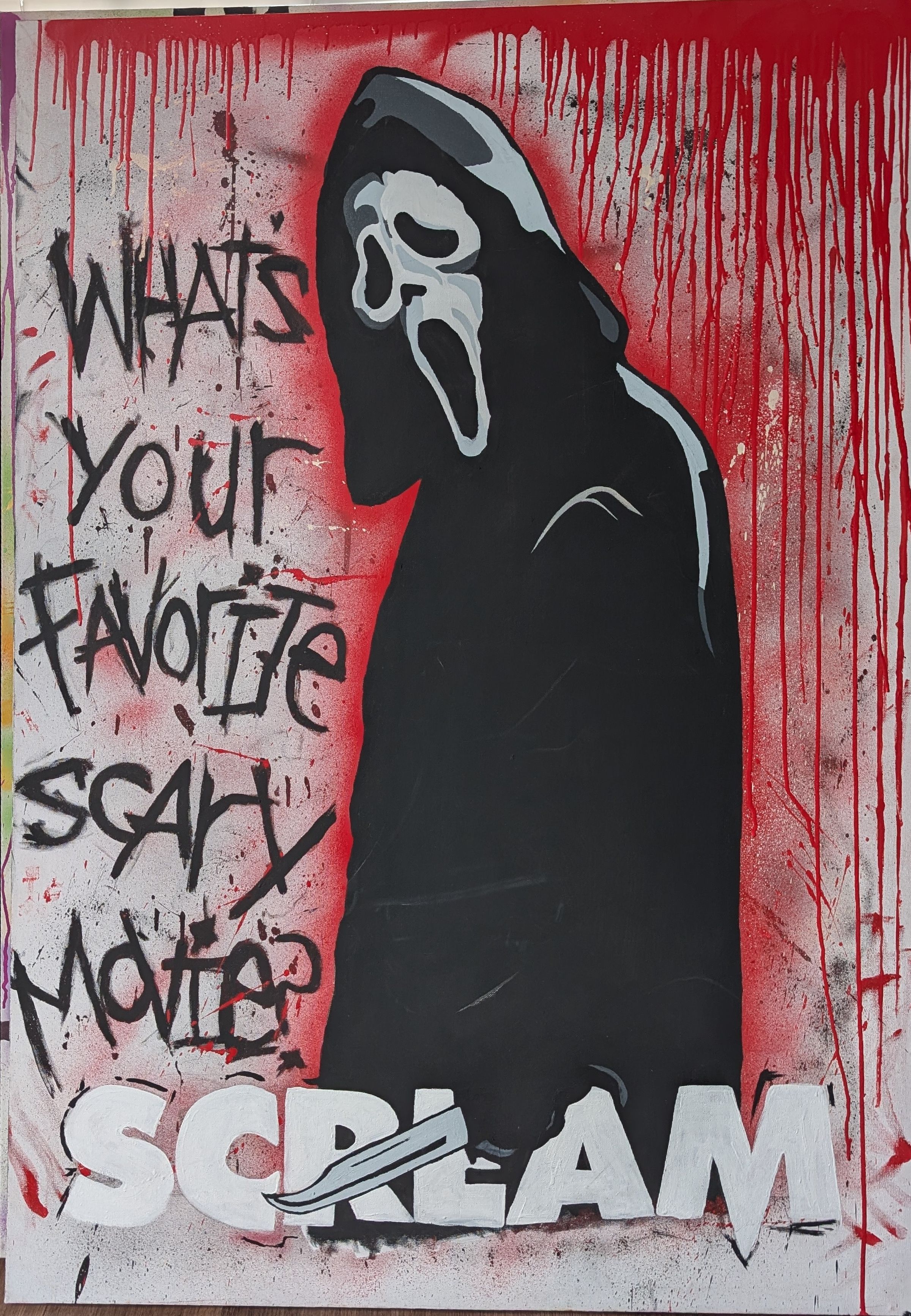 GHOST FACE (WHATS YOUR FAVORITE SCARY MOVIE?) ORIGINAL PIECE 