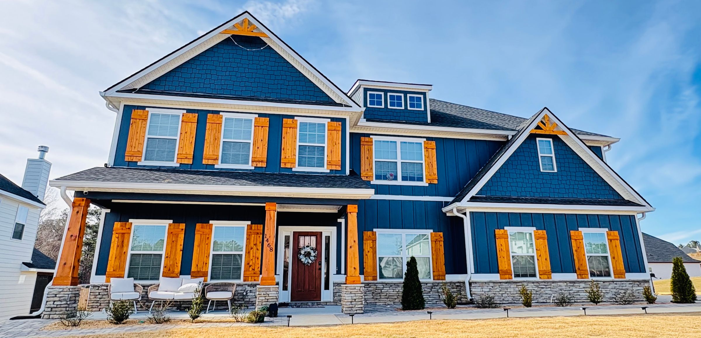 Columns, Shutters, and Brackets stained Auburn, AL