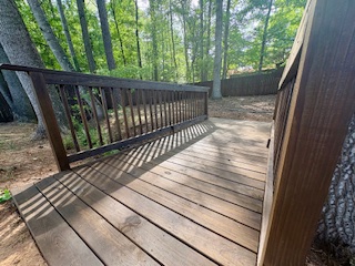 Deck, fence and bridge stained & sealed (Walnut) Columbus, Ga