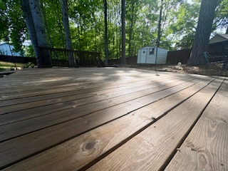 Deck, fence and bridge stained & sealed (Walnut) Columbus, Ga