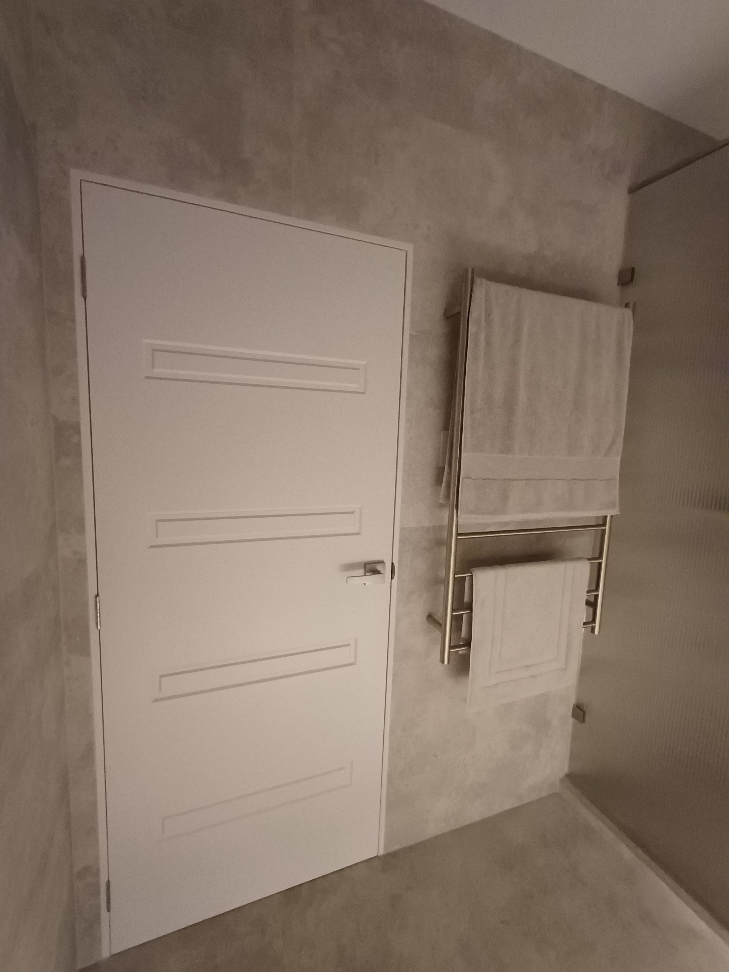 New Door & Heated Towel Rail
