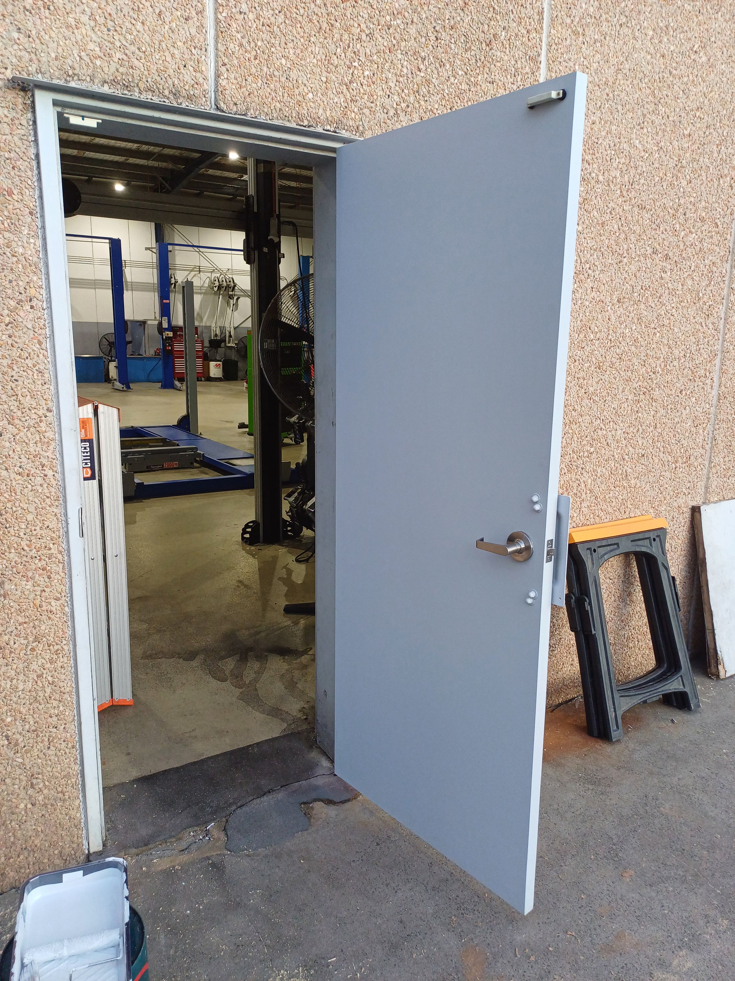 New Door & Locks - Painted