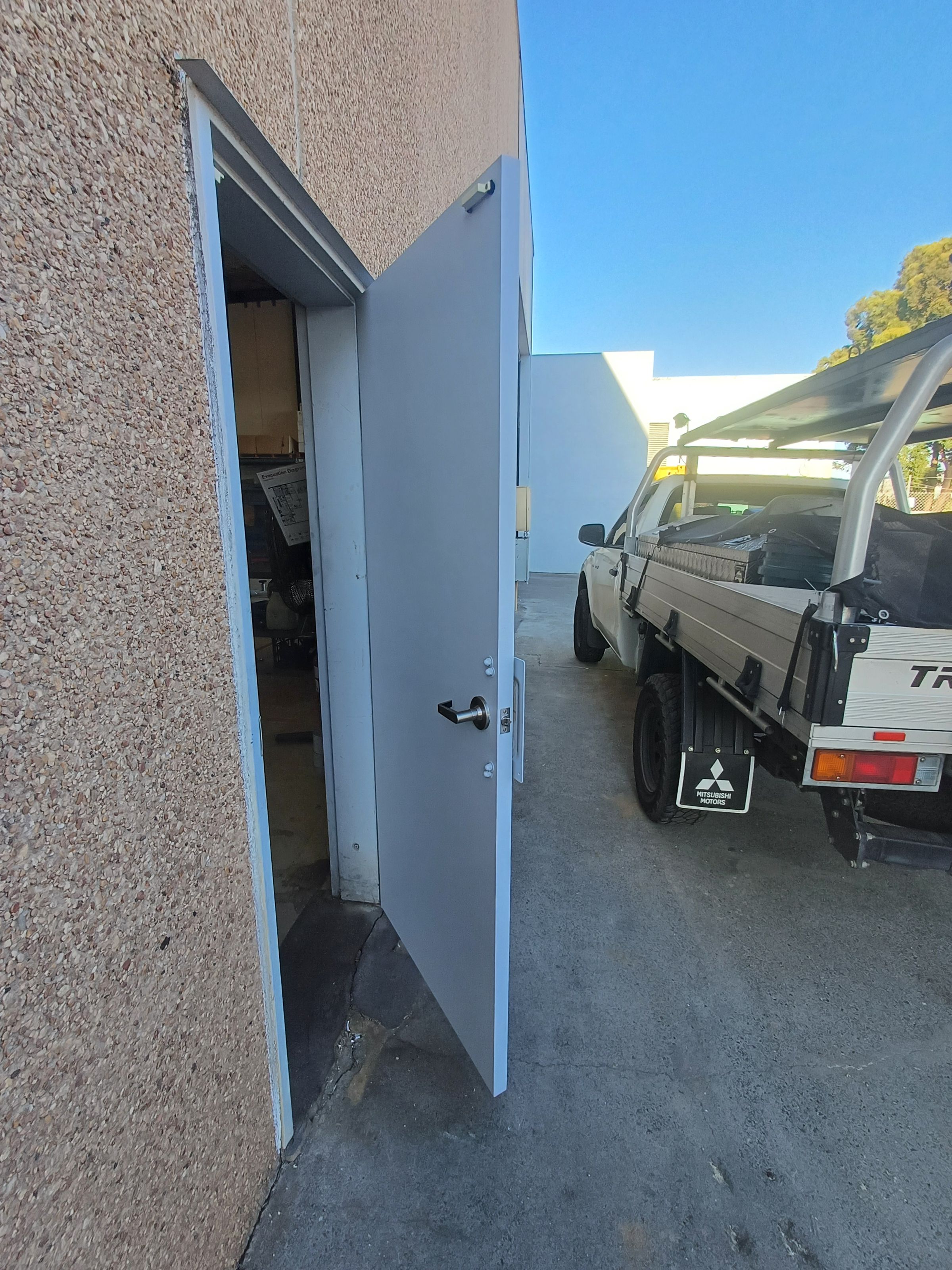 New Door & Locks - Painted