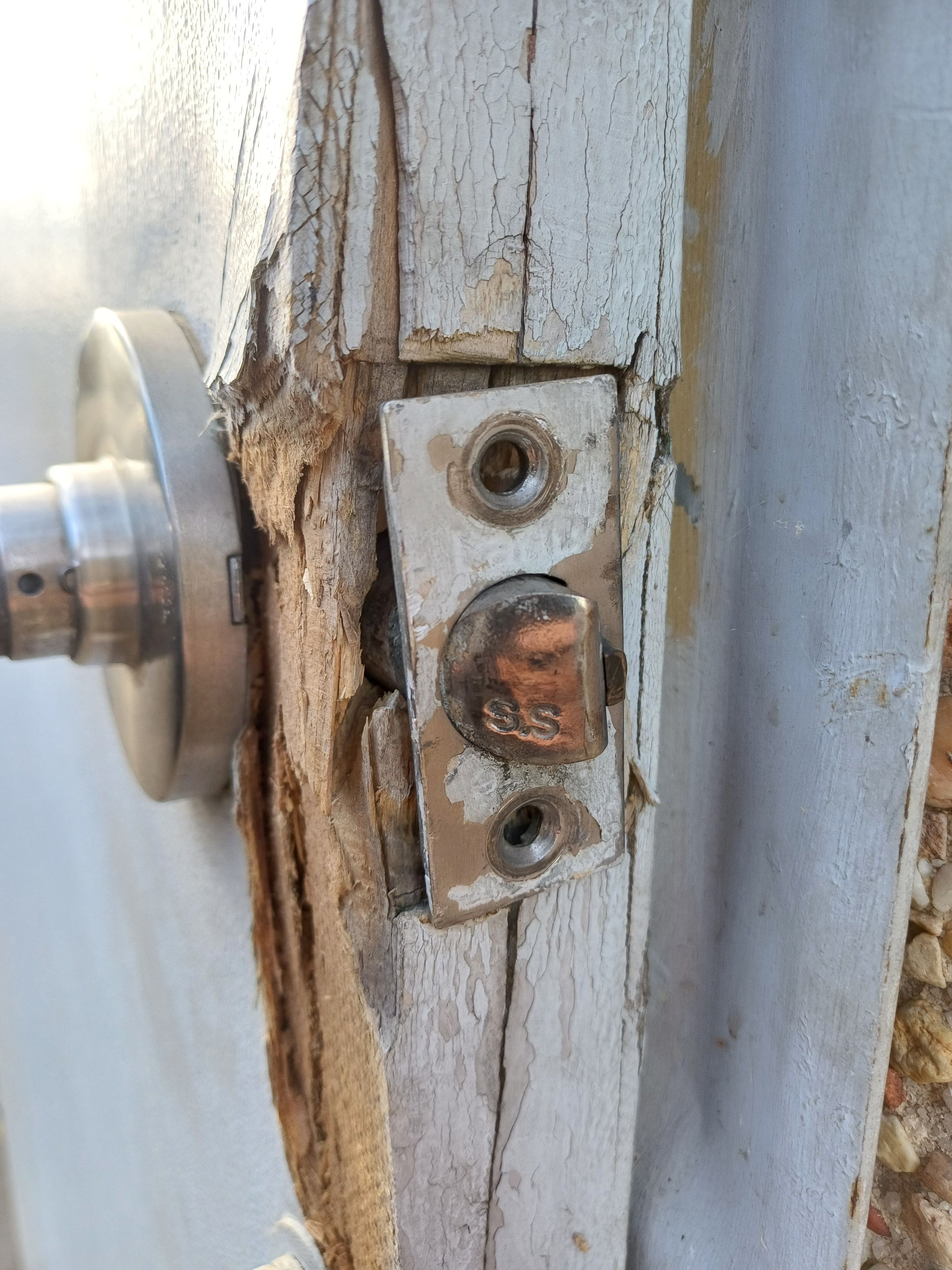 Damaged Door & Lock - Security Risk