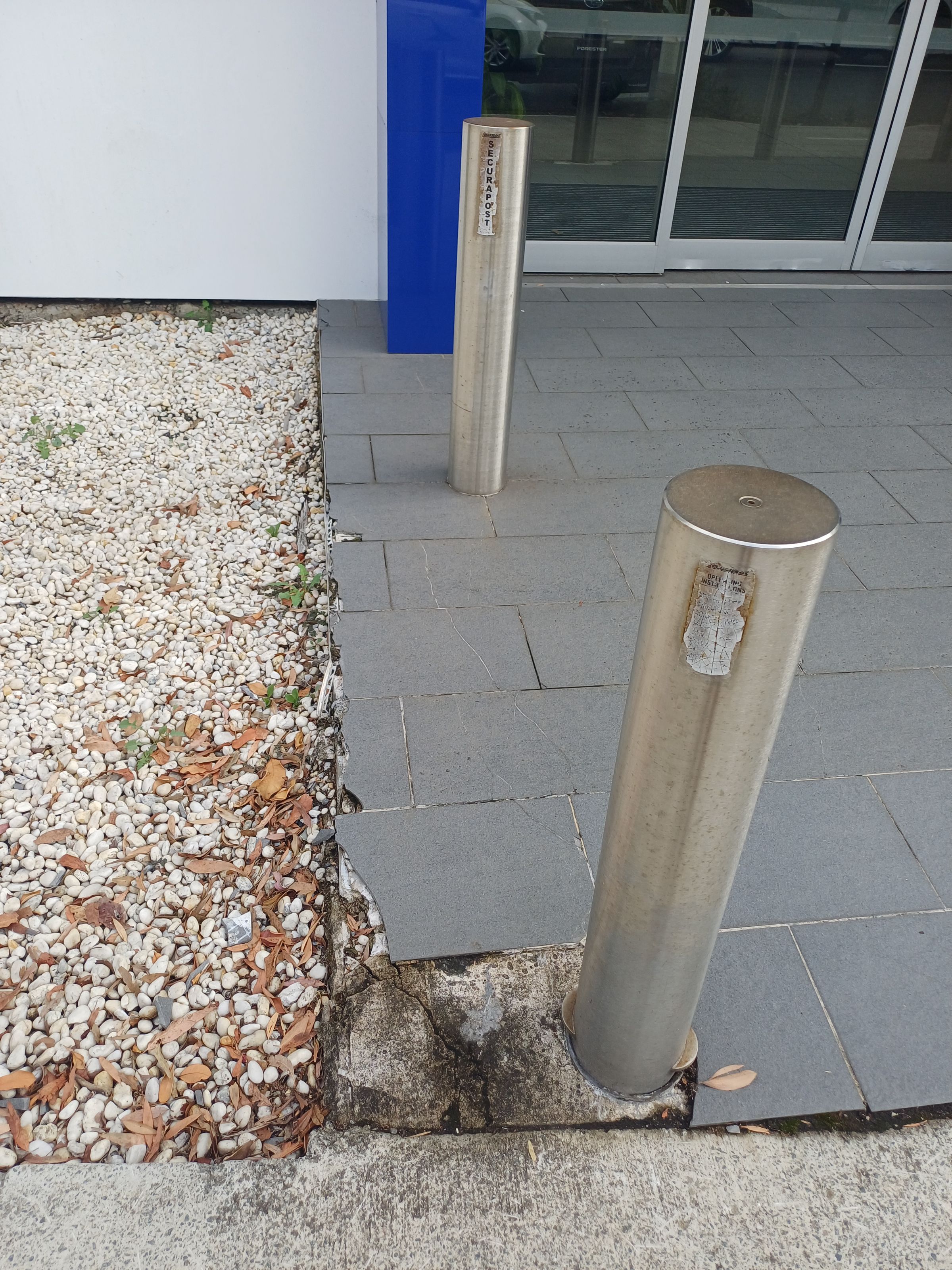 Before - Broken tiles