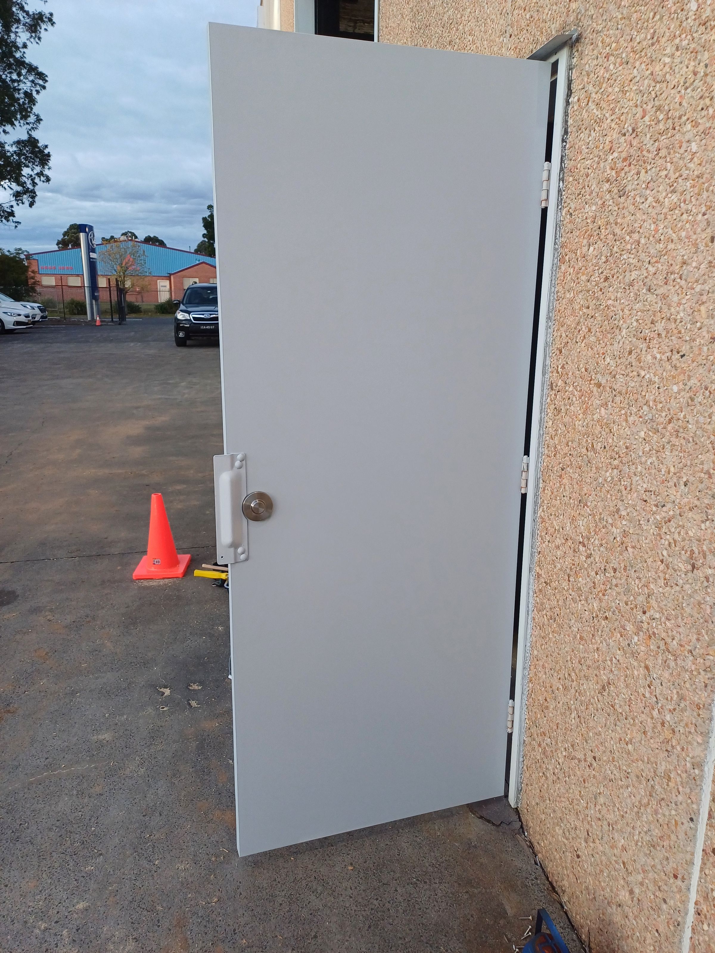 New Door & Locks - Painted