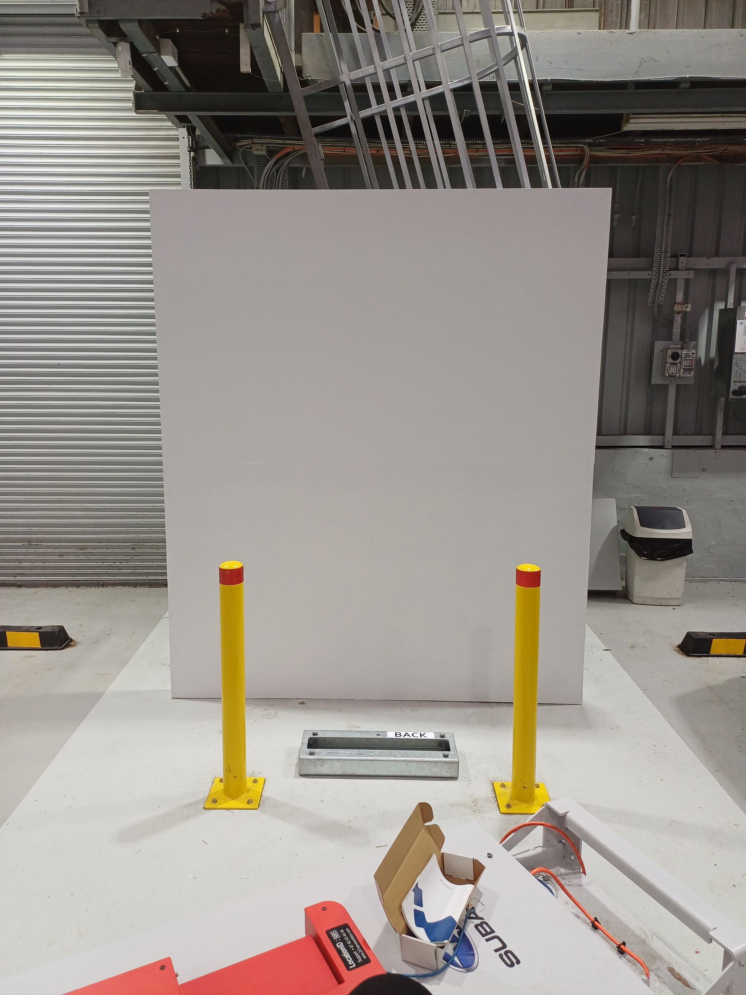 New Wall Erected - Ready for Vinyl covering & Self Serve Kiosk to be installed in front.