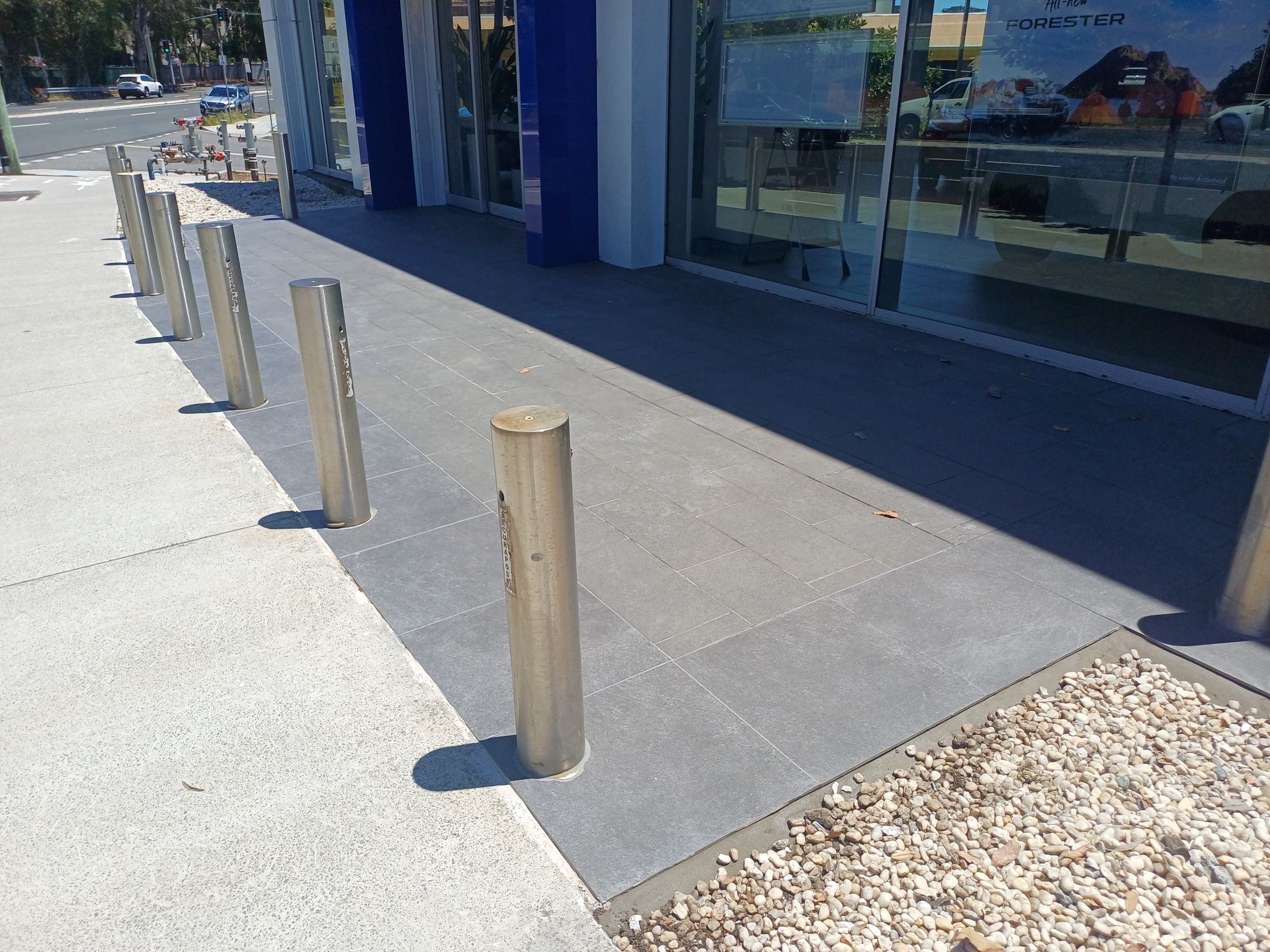 After - New border tiles installed