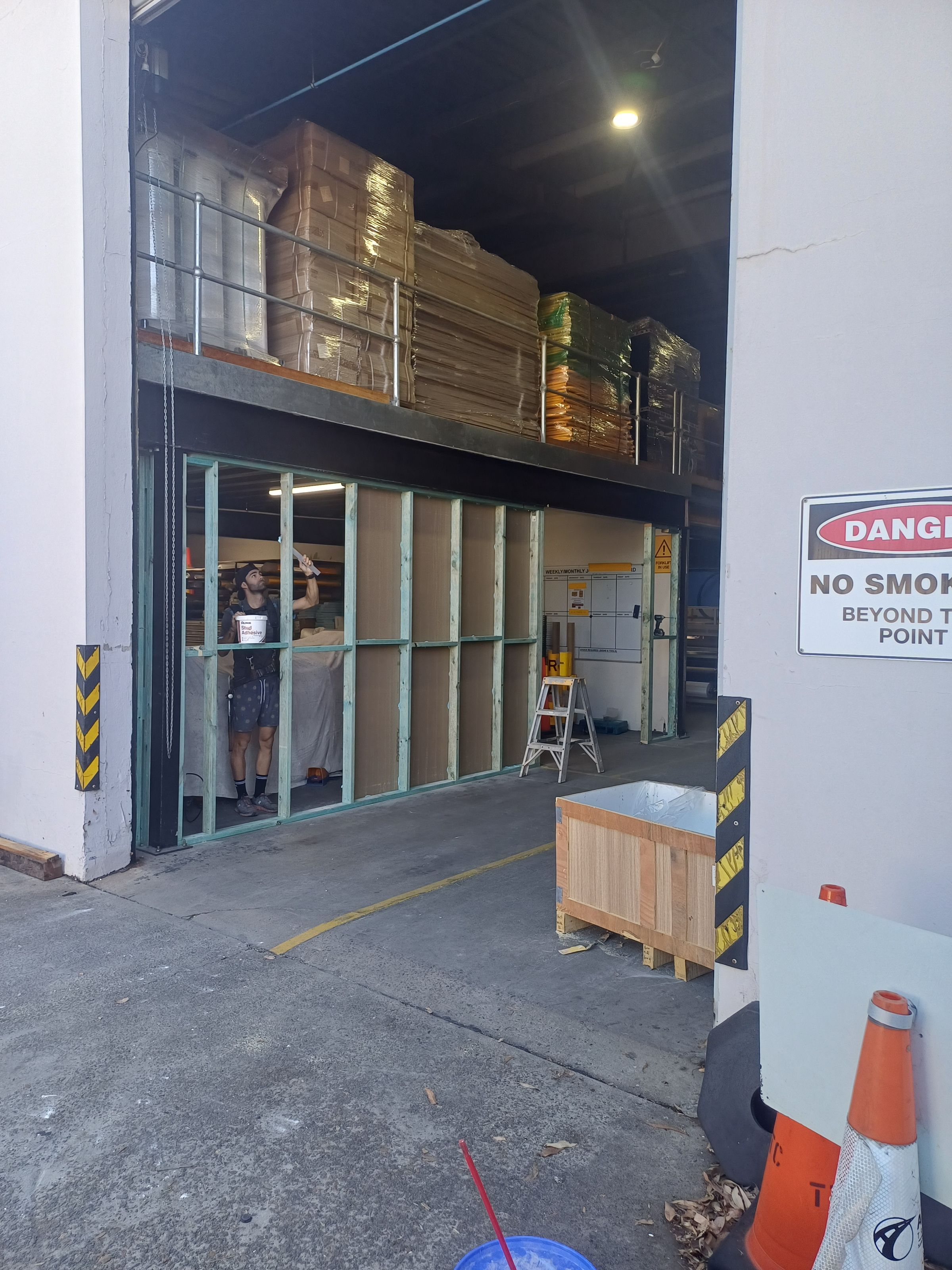 Framing stage of new wall