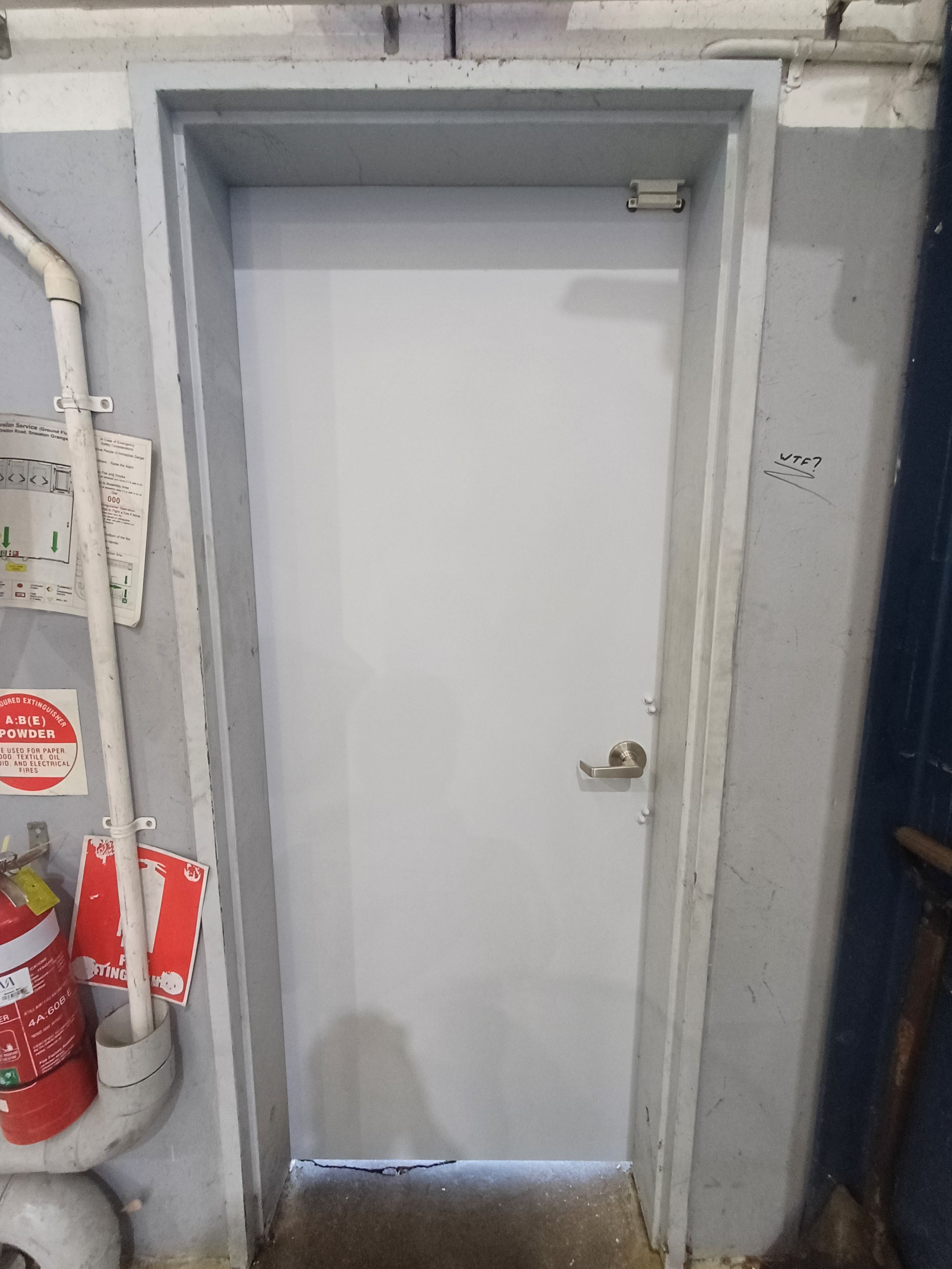 New Door & Locks - Painted