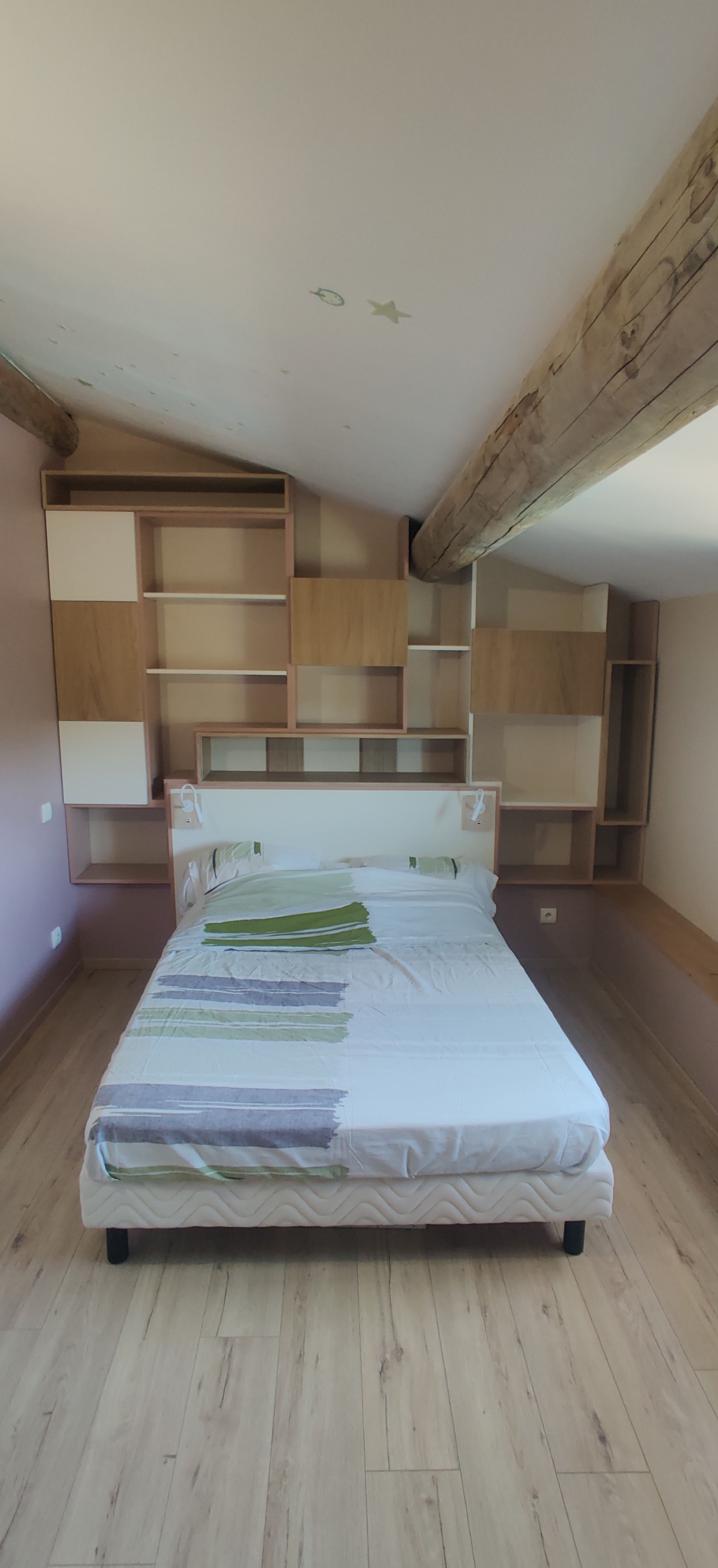 tête de lit / bibliothèque