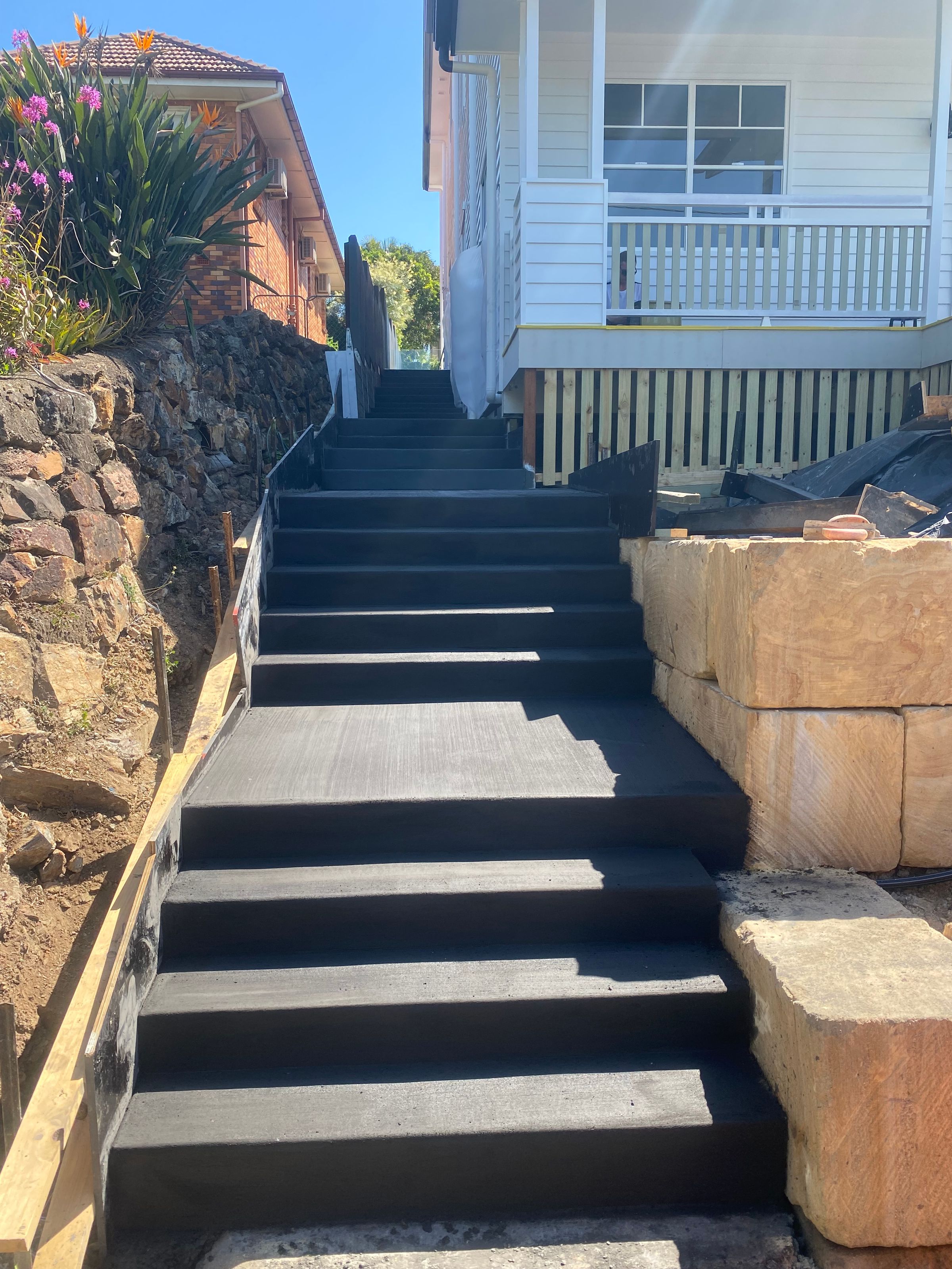 Charcoal Coloured Stairs