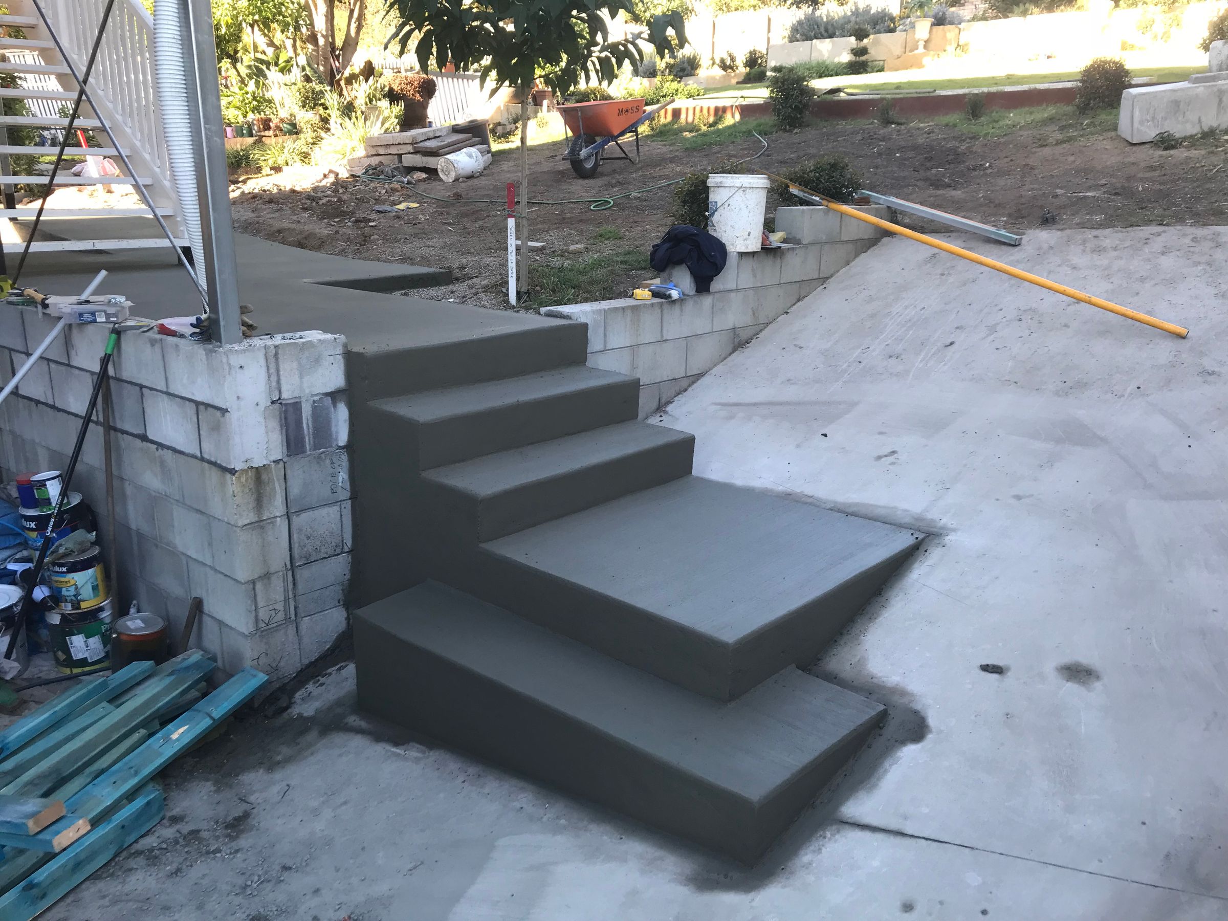 Plain Broomed Stairs