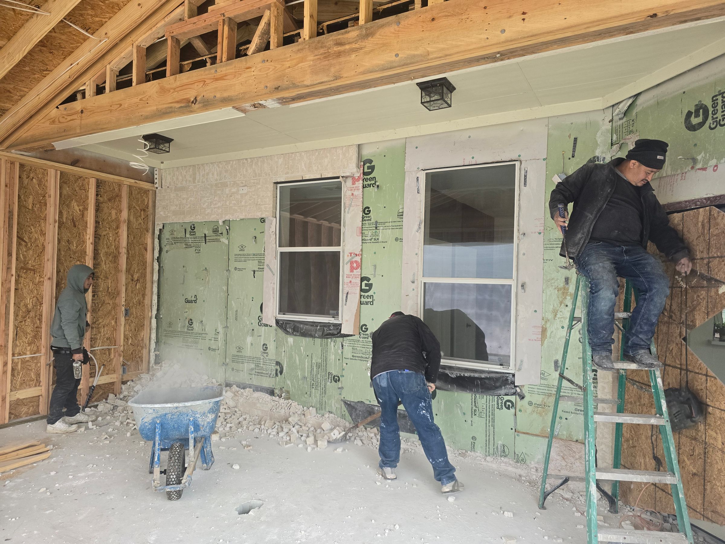 Demolition Of Exterior Wall 