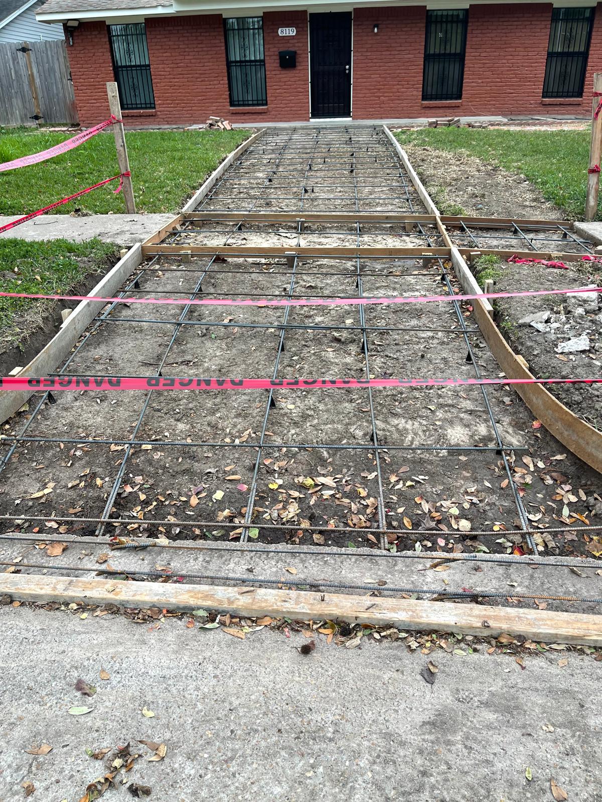 Concrete Oversize Sidewalk  Pre Pour 