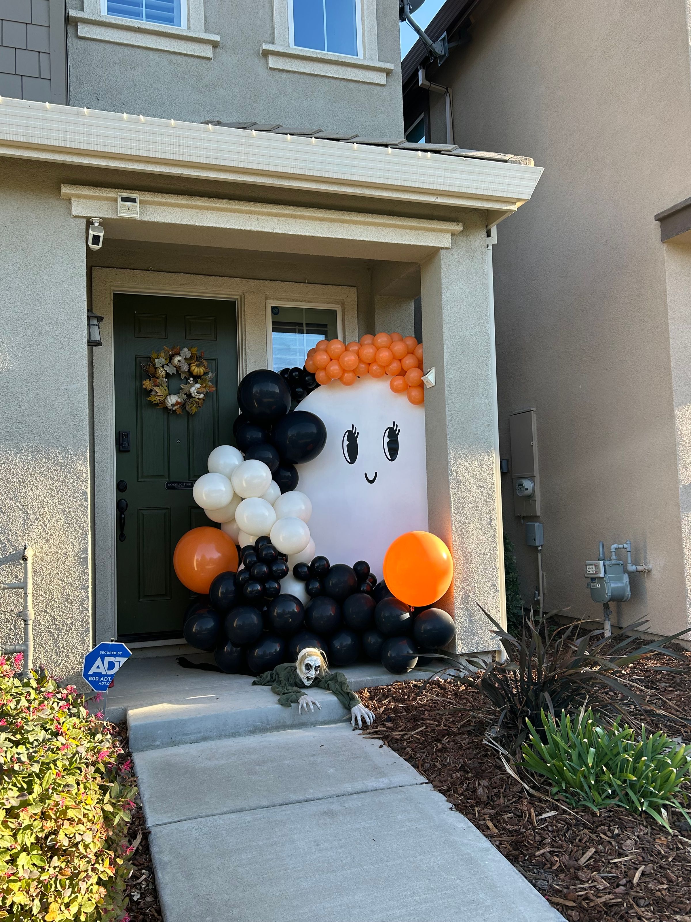 Cute and spooky Halloween set up 