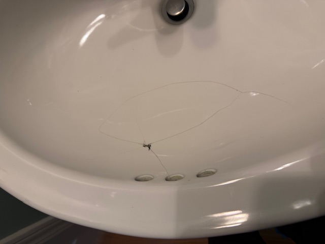 Cracked Toilet