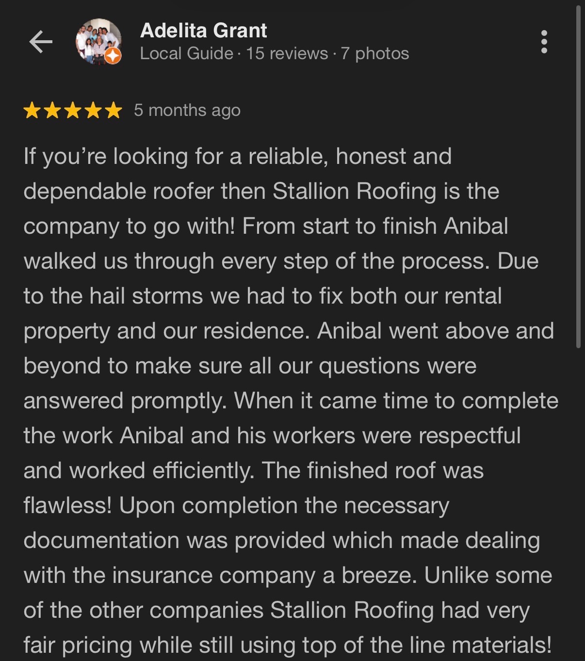 Stallion Roofing company LLC's image