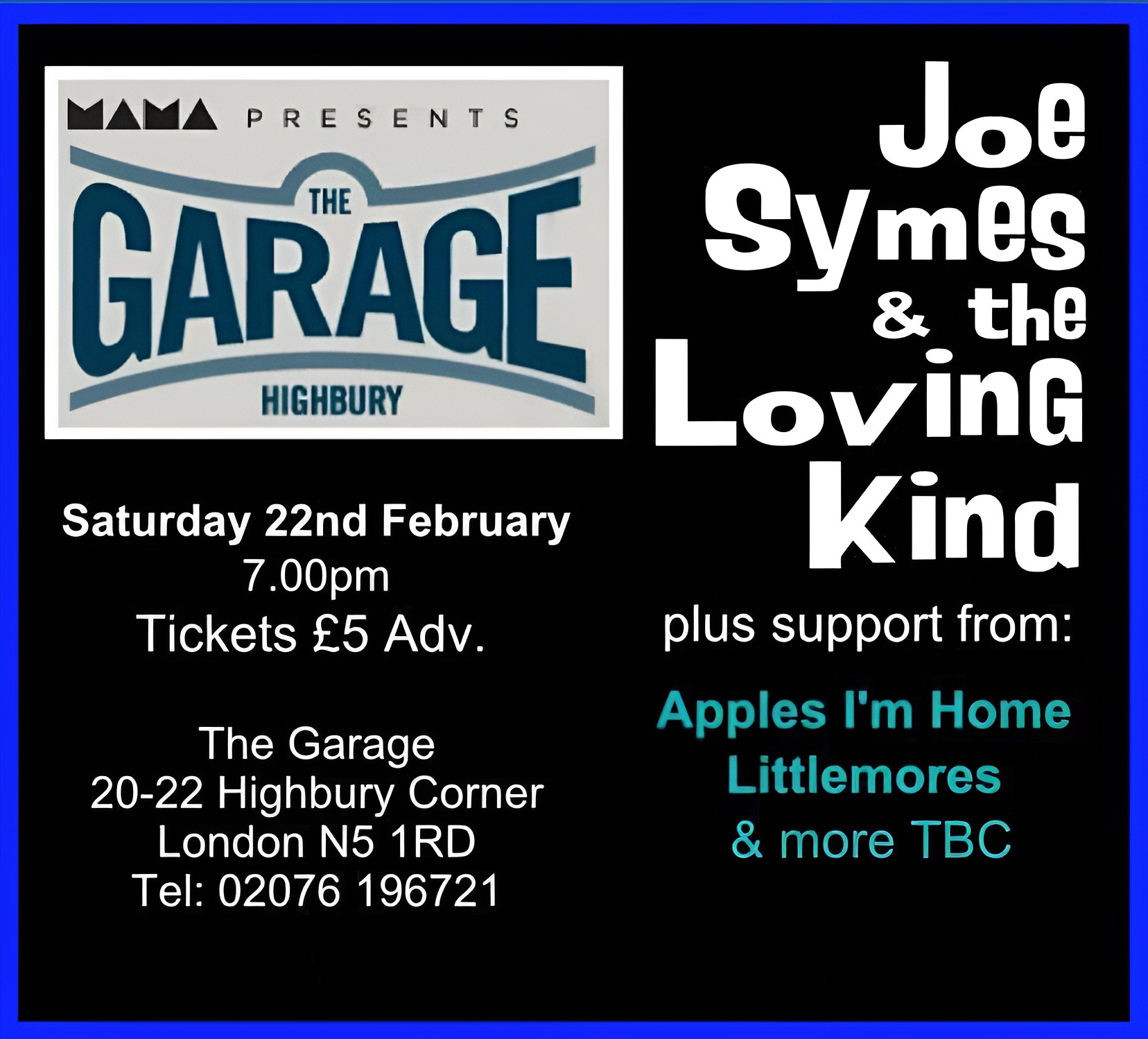 Joe Symes and The Loving Kind's image