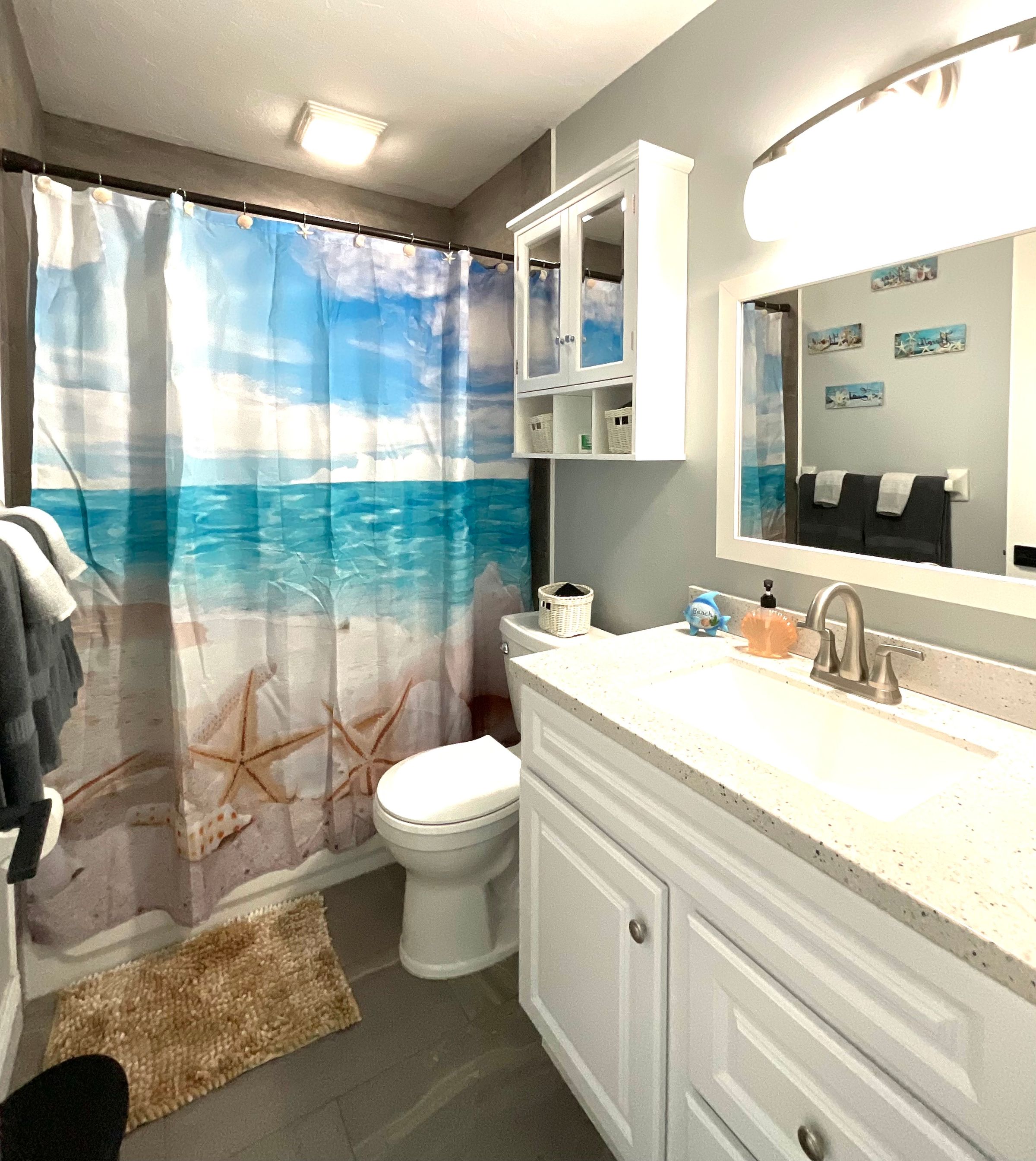 Blue Lagoon Beach Bathroom