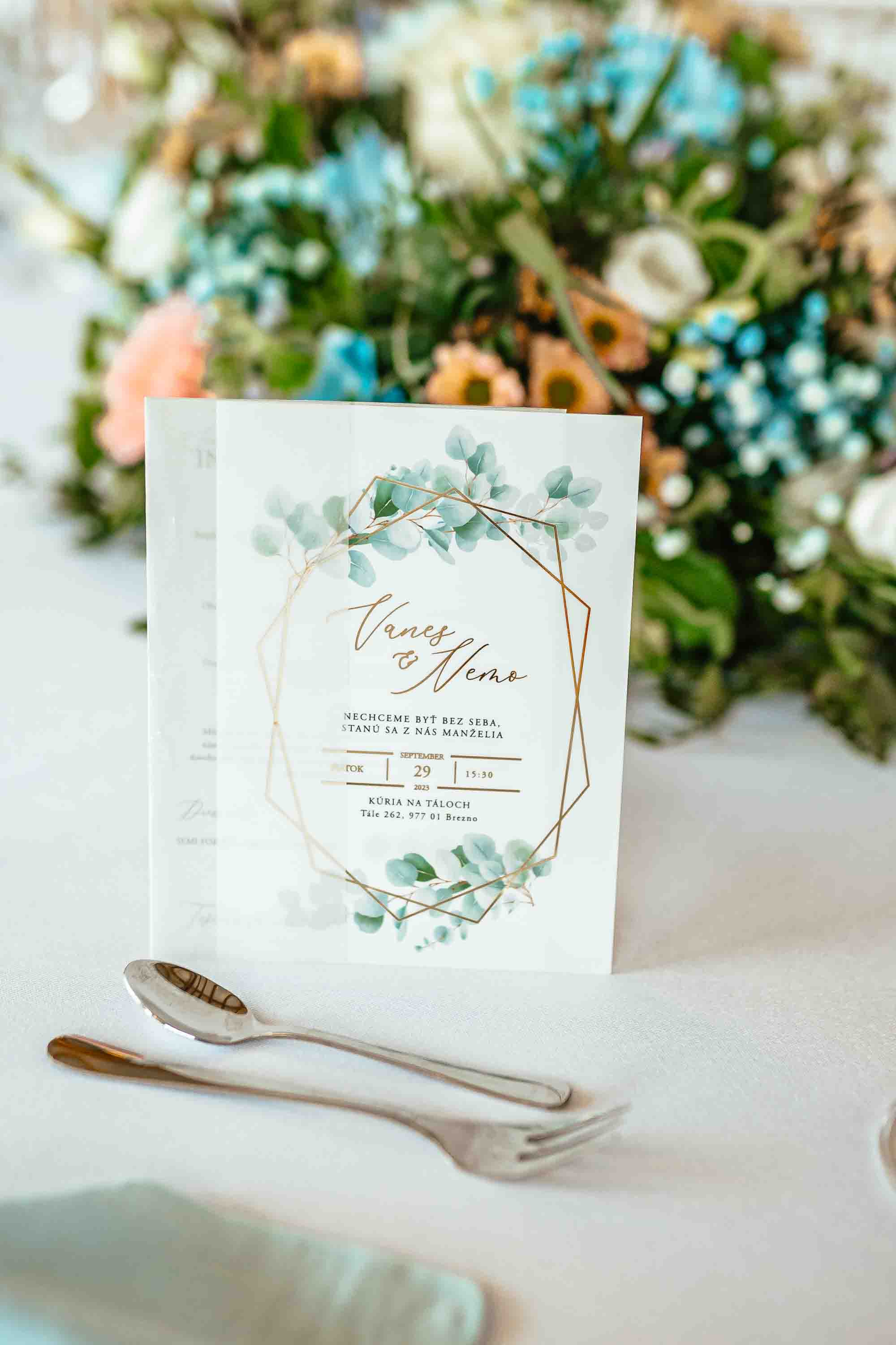 Svadobné Oznámenia, Pozvánky, Zasadací poriadok,Menu lístky's image