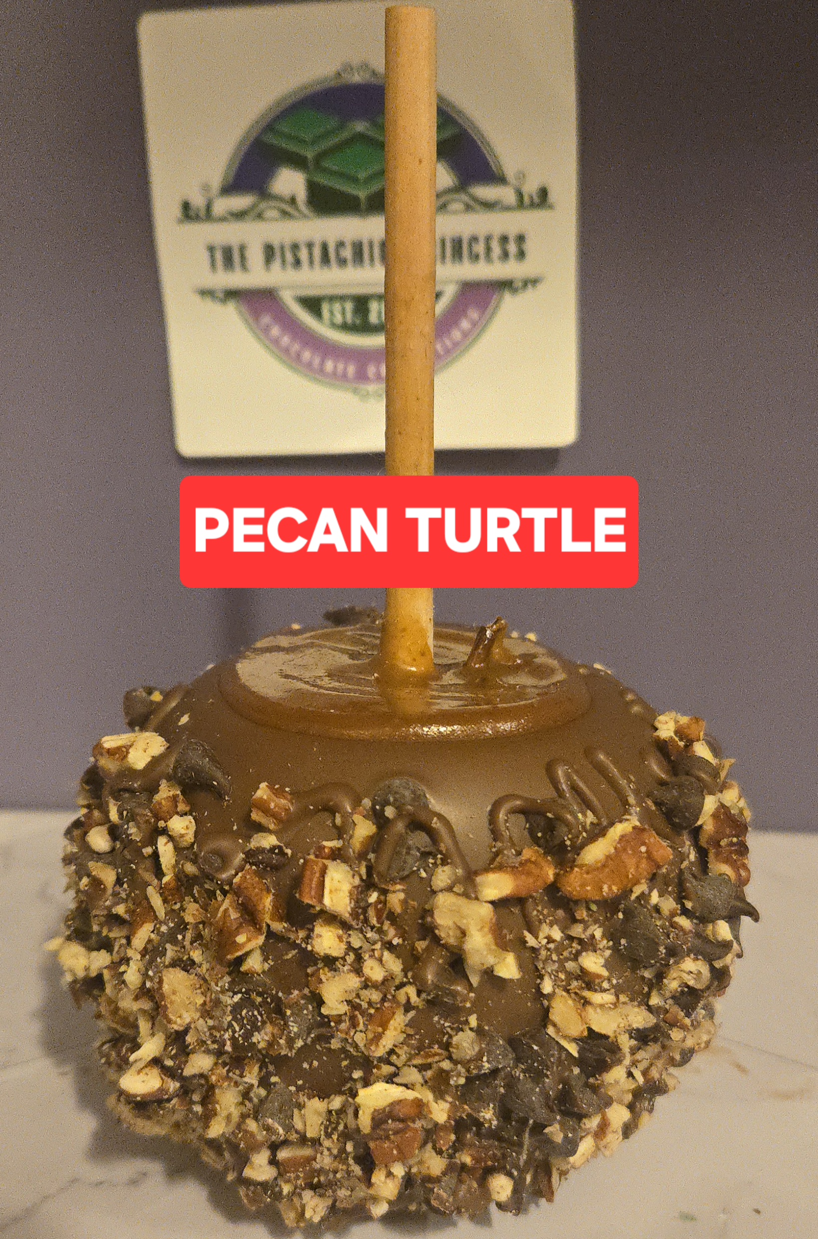 Pecan Turtle Caramel Apple
