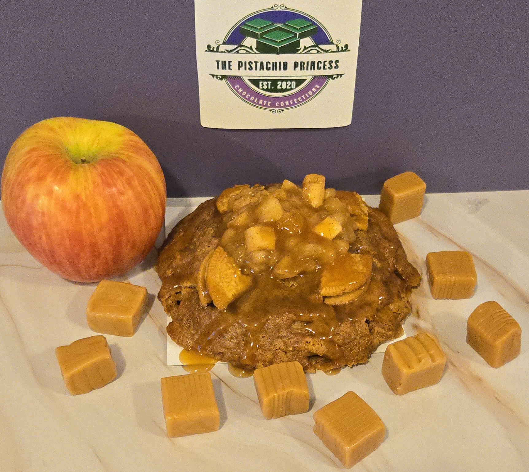 Caramel Apple Stuffed Cookie