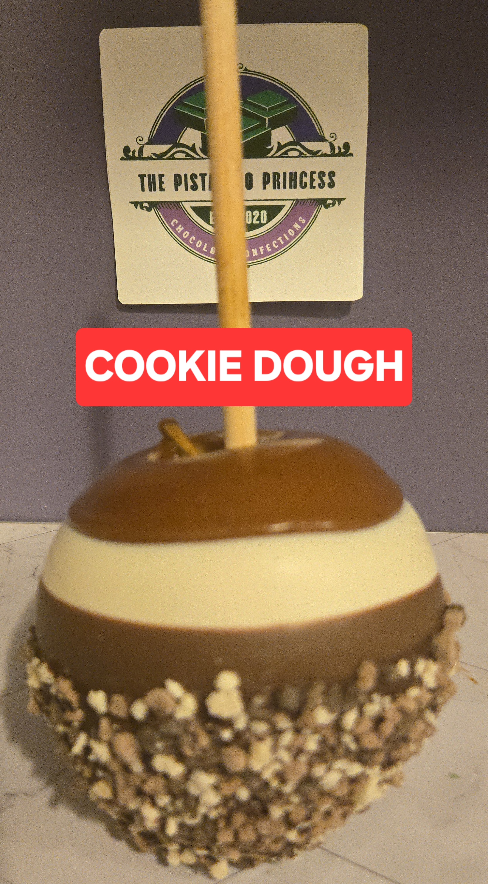 Cookie Dough Caramel Apple