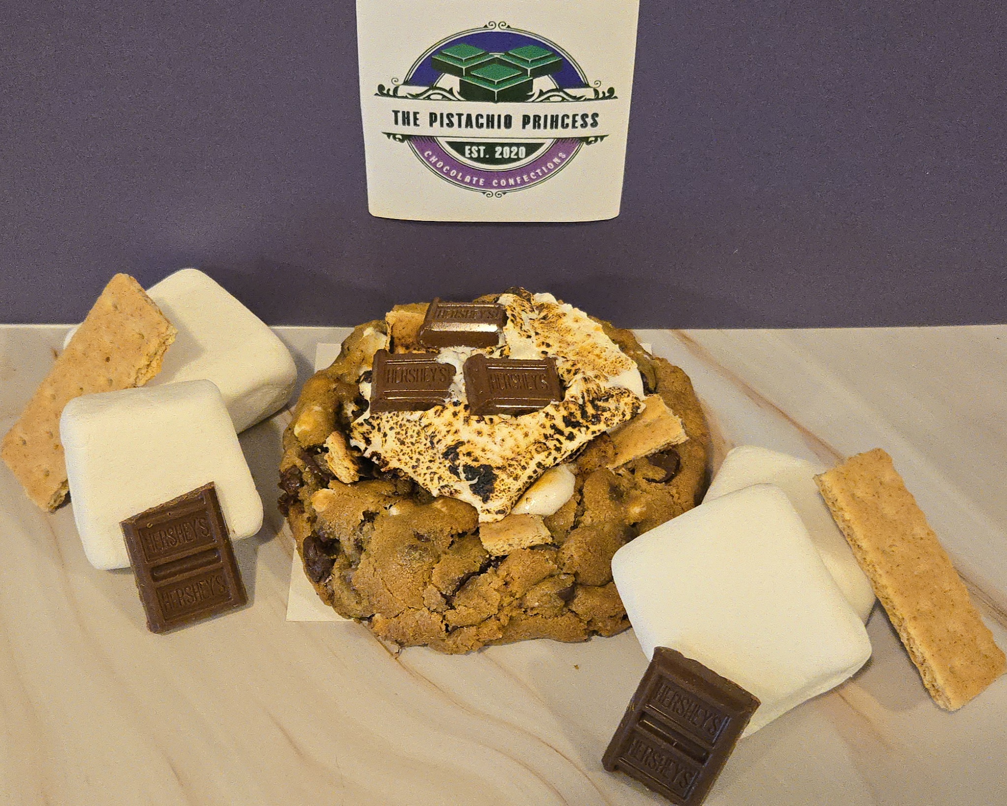 S'mores  Stuffed Cookie