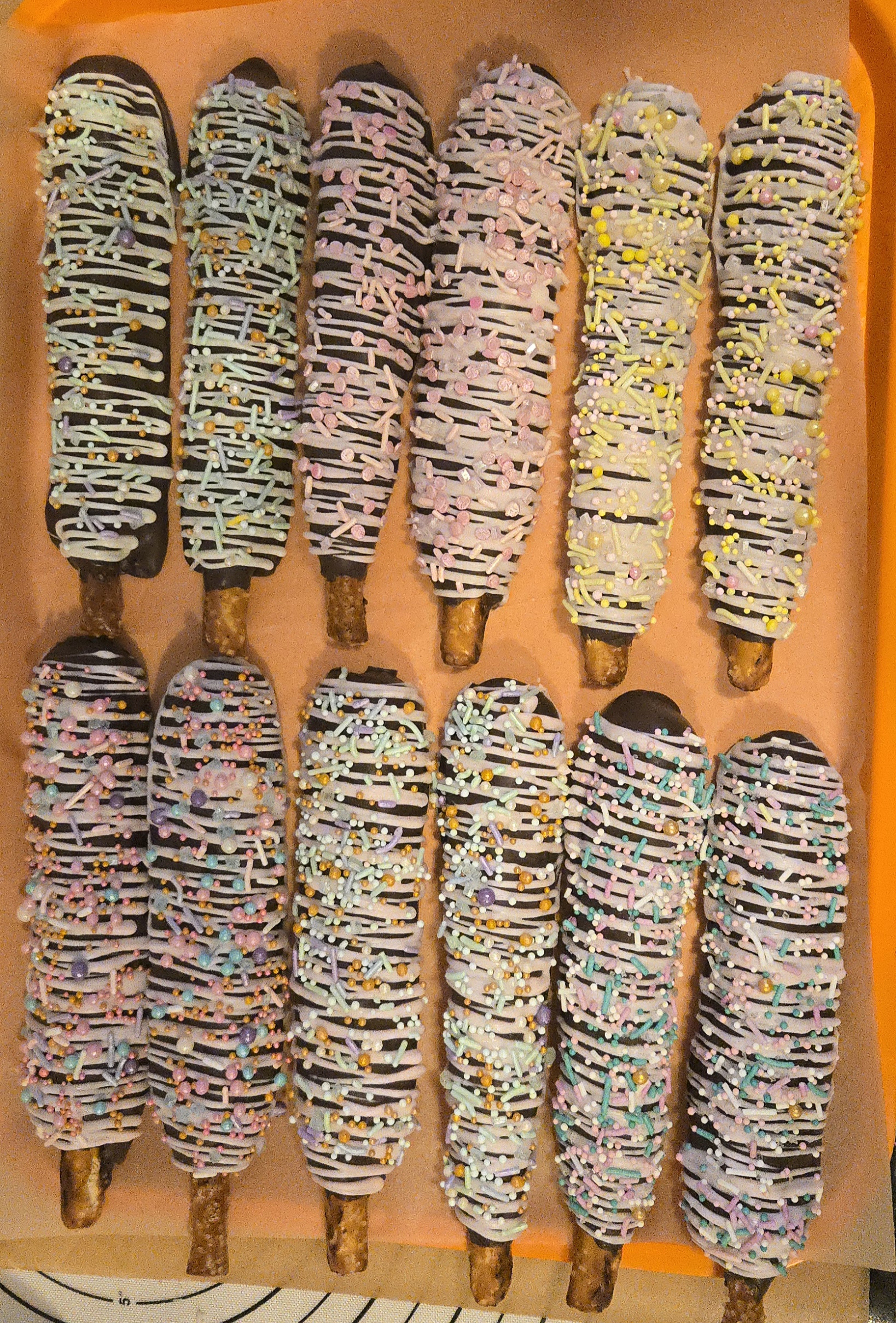 Dipped Pretzel Rods