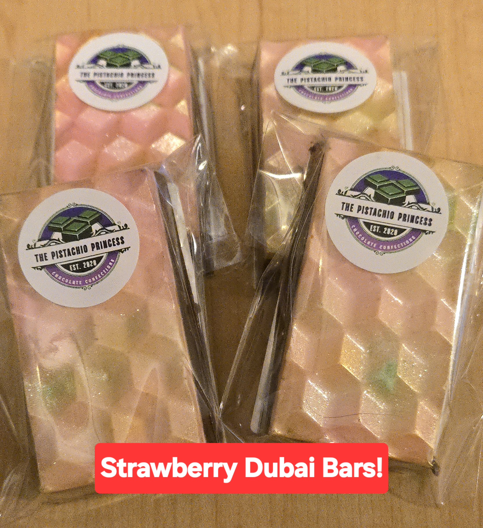 Strawberry Dubai Bars